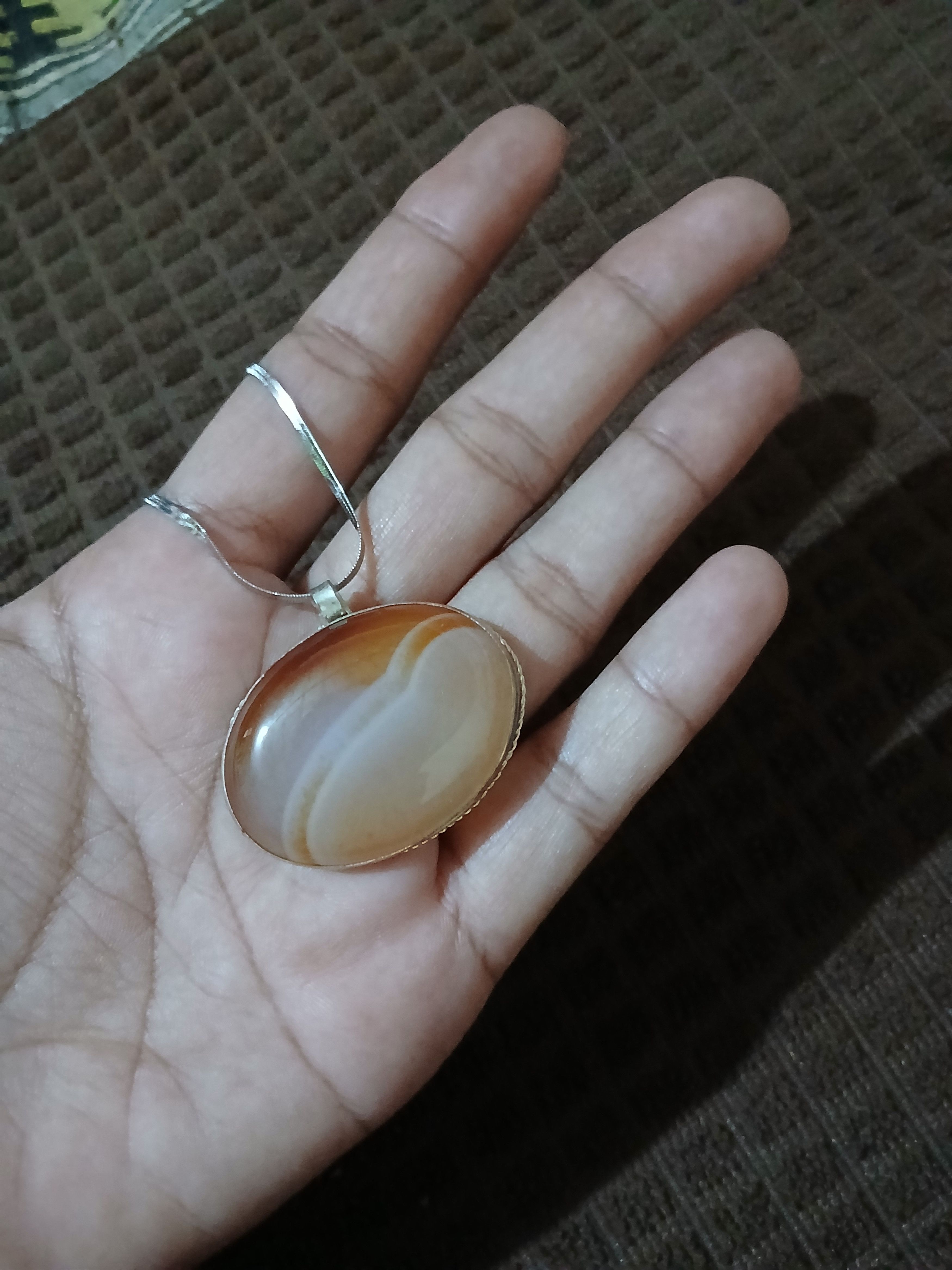 Other Creamy White Gemstone Pendant Size ONE SIZE - 2 Thumbnail