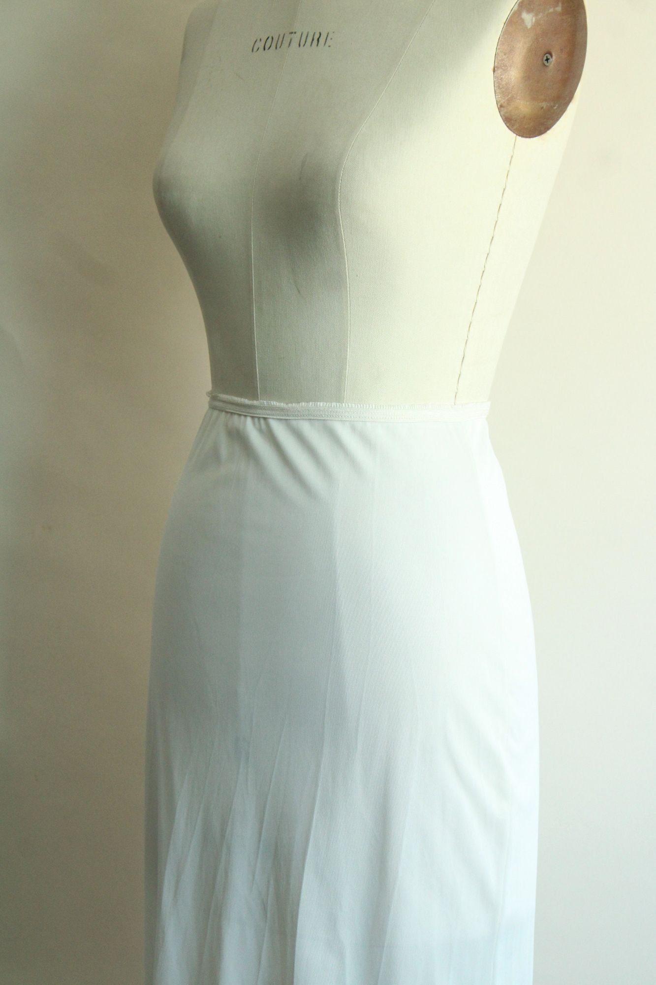 Vintage Vintage 1960s Half Slip, American Maid White Nylon, Size Pet Size ONE SIZE - 10 Thumbnail