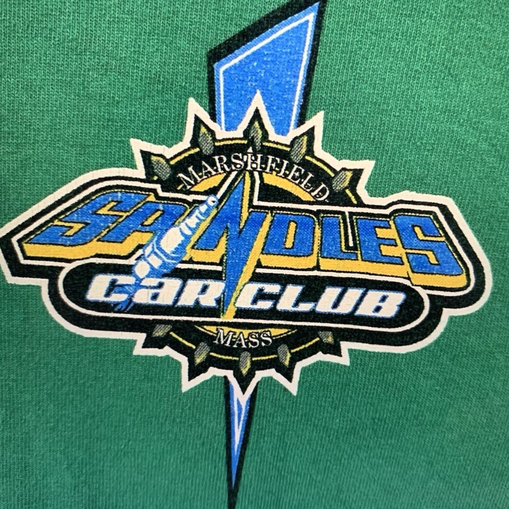 Gildan VINTAGE Car Club T-Shirt Adult XL Green Cotton Retro Cars 35th Annual Autofest Chevy Size US XL / EU 56 / 4 - 4 Thumbnail