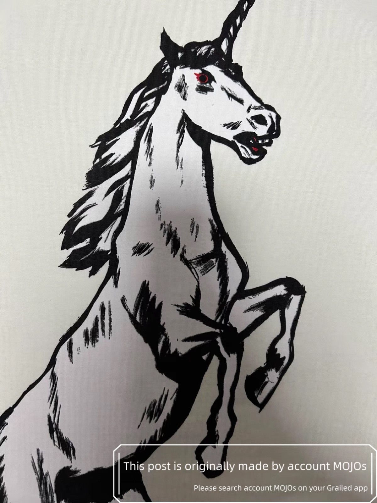 Balenciaga Sz M Balenciaga Unicorn White Tee mojos1135 Size US M / EU 48-50 / 2 - 3 Thumbnail