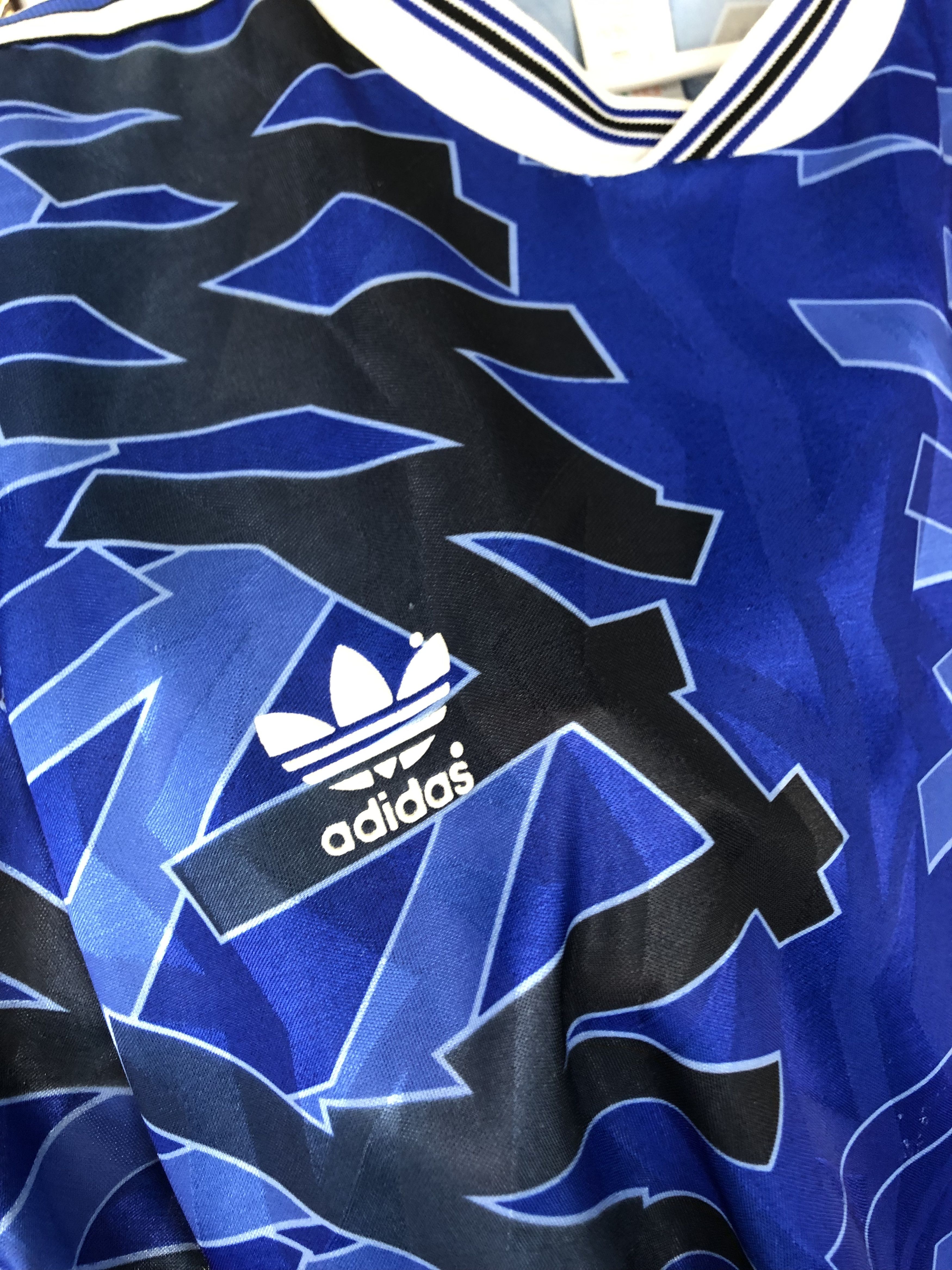 Adidas Strasbourg football shirt 1992 Soccer Adidas Tee Trikot Size US XL / EU 56 / 4 - 4 Thumbnail