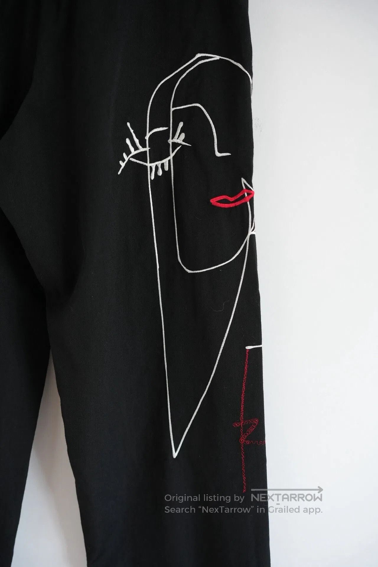 Yohji Yamamoto Yohji Yamamoto 22ss Artistic Embroidered Pants. Size US 44 / EU 60 - 4 Thumbnail