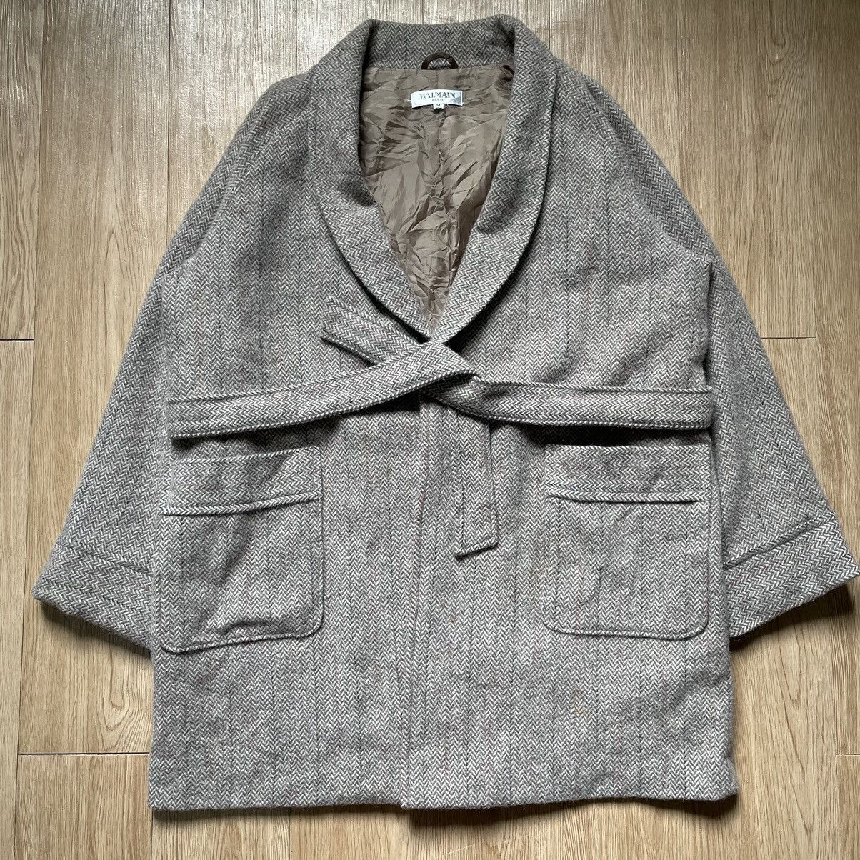 Balmain Vintage Balmain Paris Wool Bathrope Size US L / EU 52-54 / 3 - 1 Thumbnail