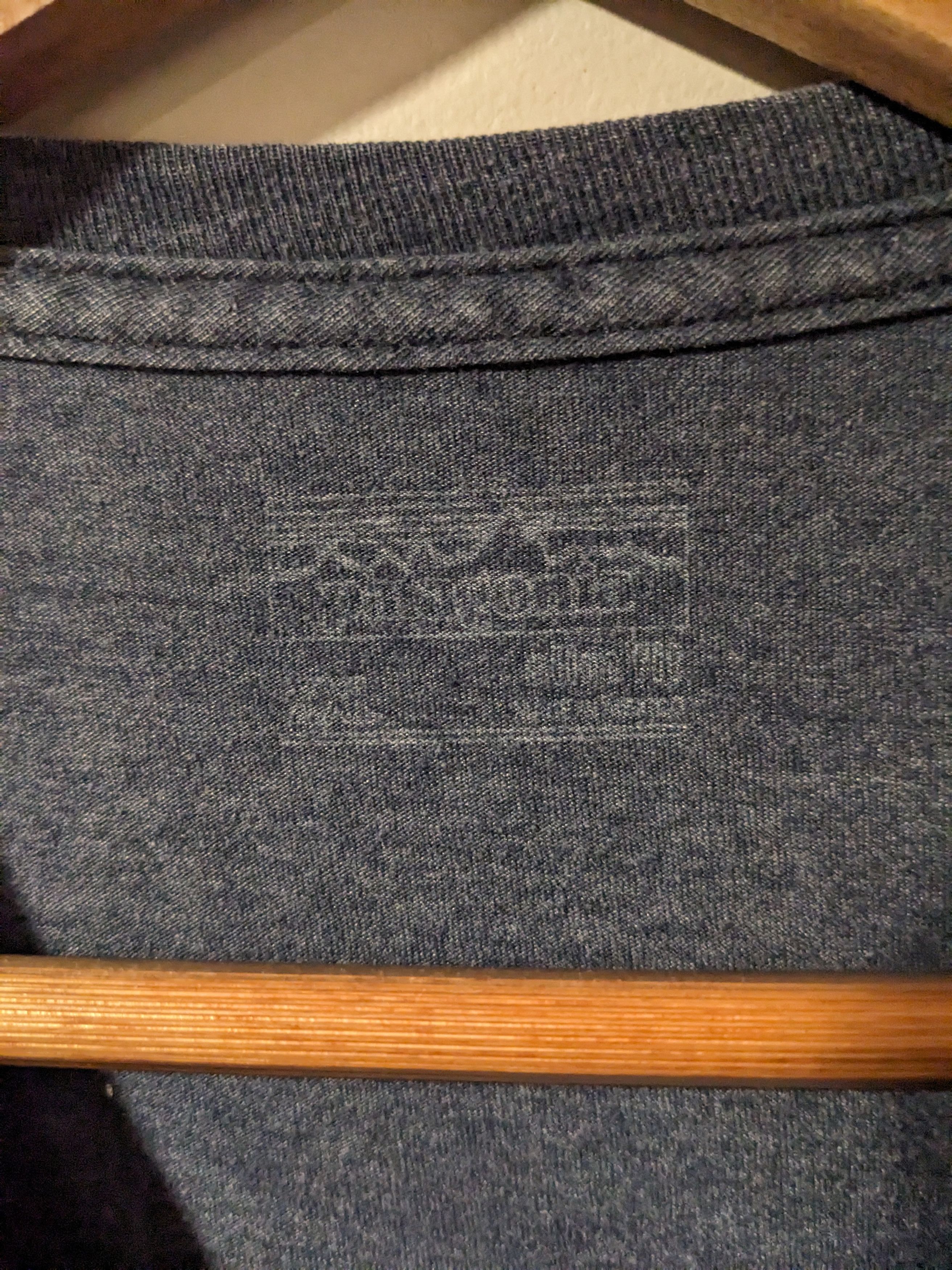 Designer × Patagonia Patagonia Logo Retro Slim Fit Blue XX-Large T-Shirt Size US XXL / EU 58 / 5 - 3 Thumbnail