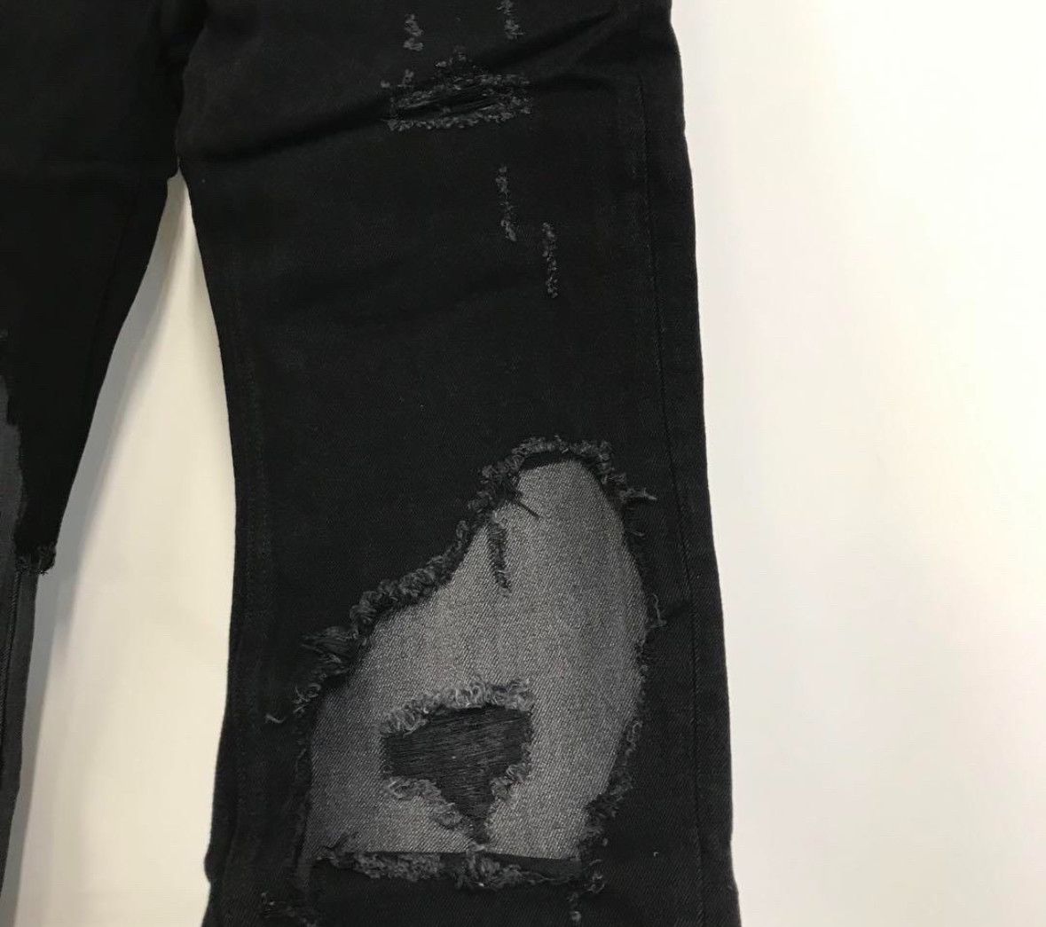 Raf Simons Raf Simons Double Layered Ripped Jeans Size US 31 - 3 Thumbnail