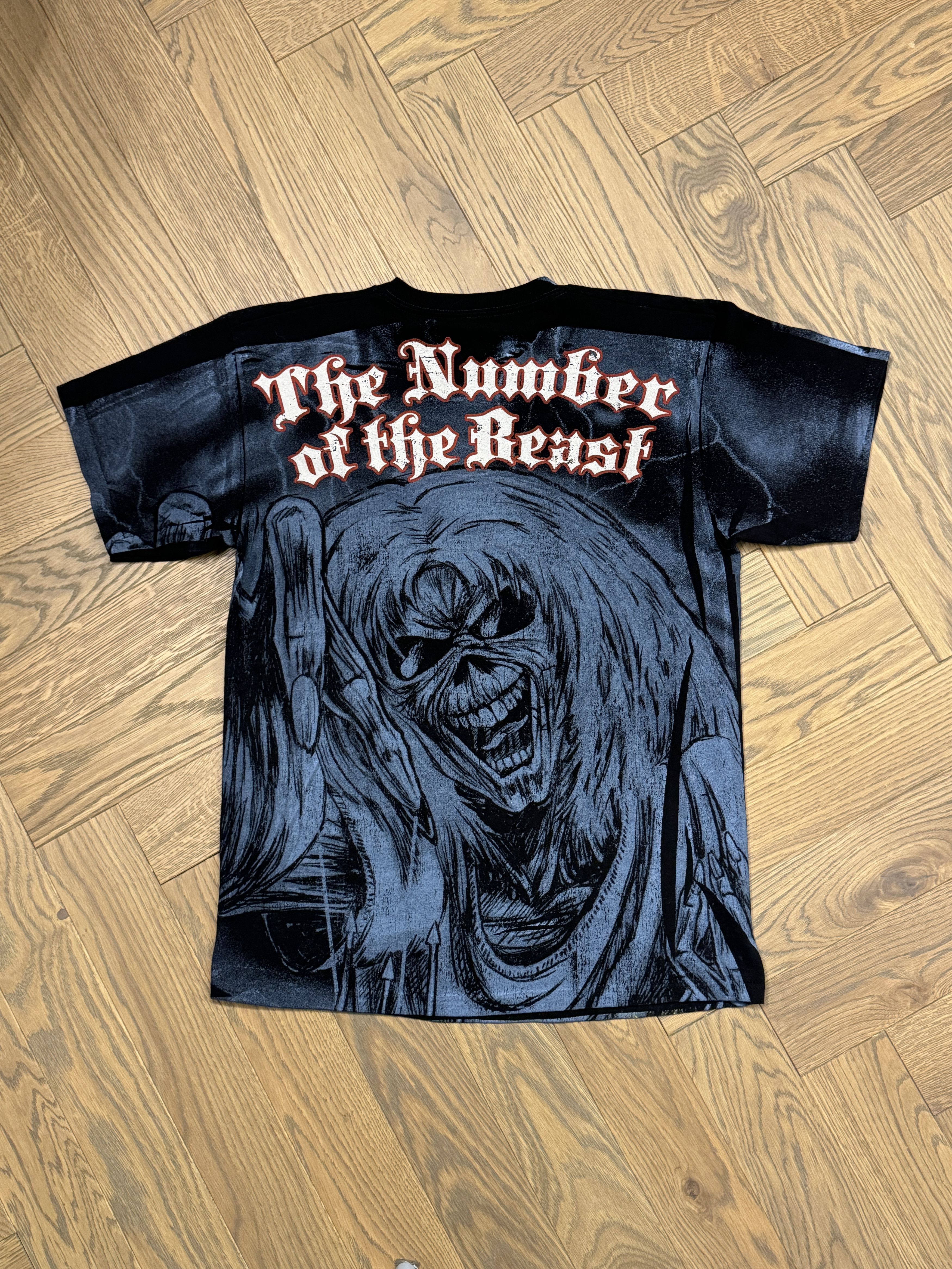 Fruit Of The Loom Iron Maiden Number of the Beast vintage tshirt Size US L / EU 52-54 / 3 - 2 Thumbnail