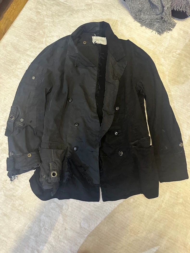 Greg Lauren greg lauren Cashmere splicing double breasted jacket 2506-N Size US M / EU 48-50 / 2 - 1 Thumbnail