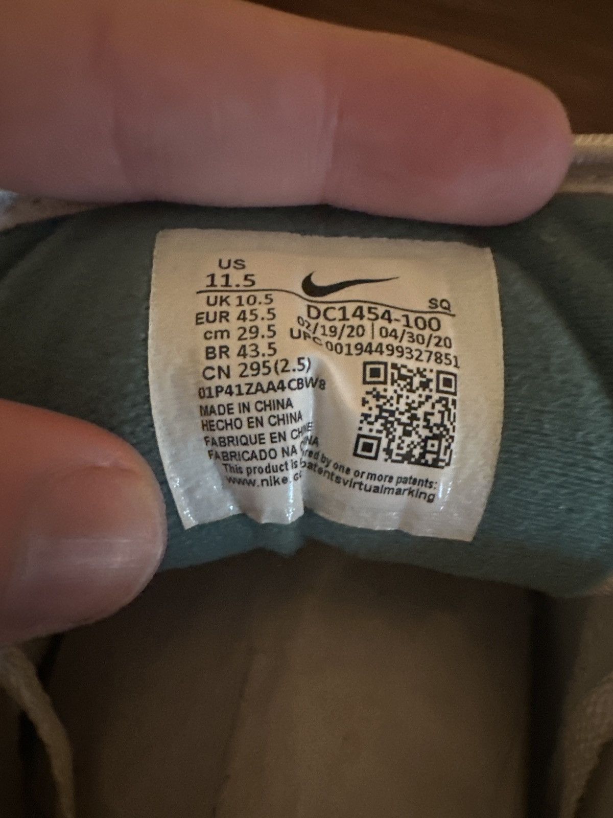 Nike Nike Air Max 1 Evergreen Size US 11.5 / EU 44-45 - 3 Thumbnail