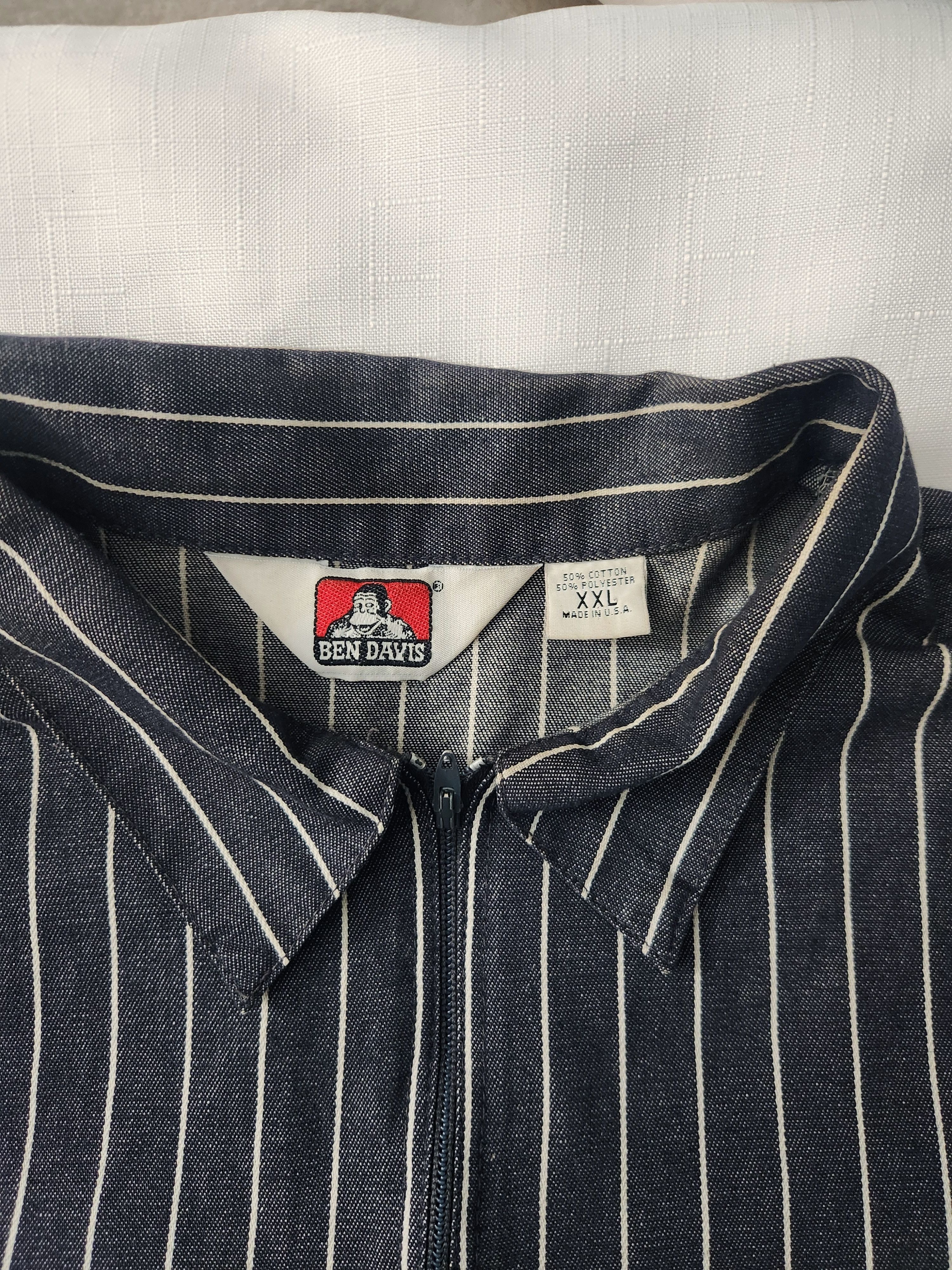 Ben Davis × Vintage Ben Davis Vintageb Talon Zipper Blue 80s Quarter Zip SZ XXL Size US XXL / EU 58 / 5 - 8 Thumbnail