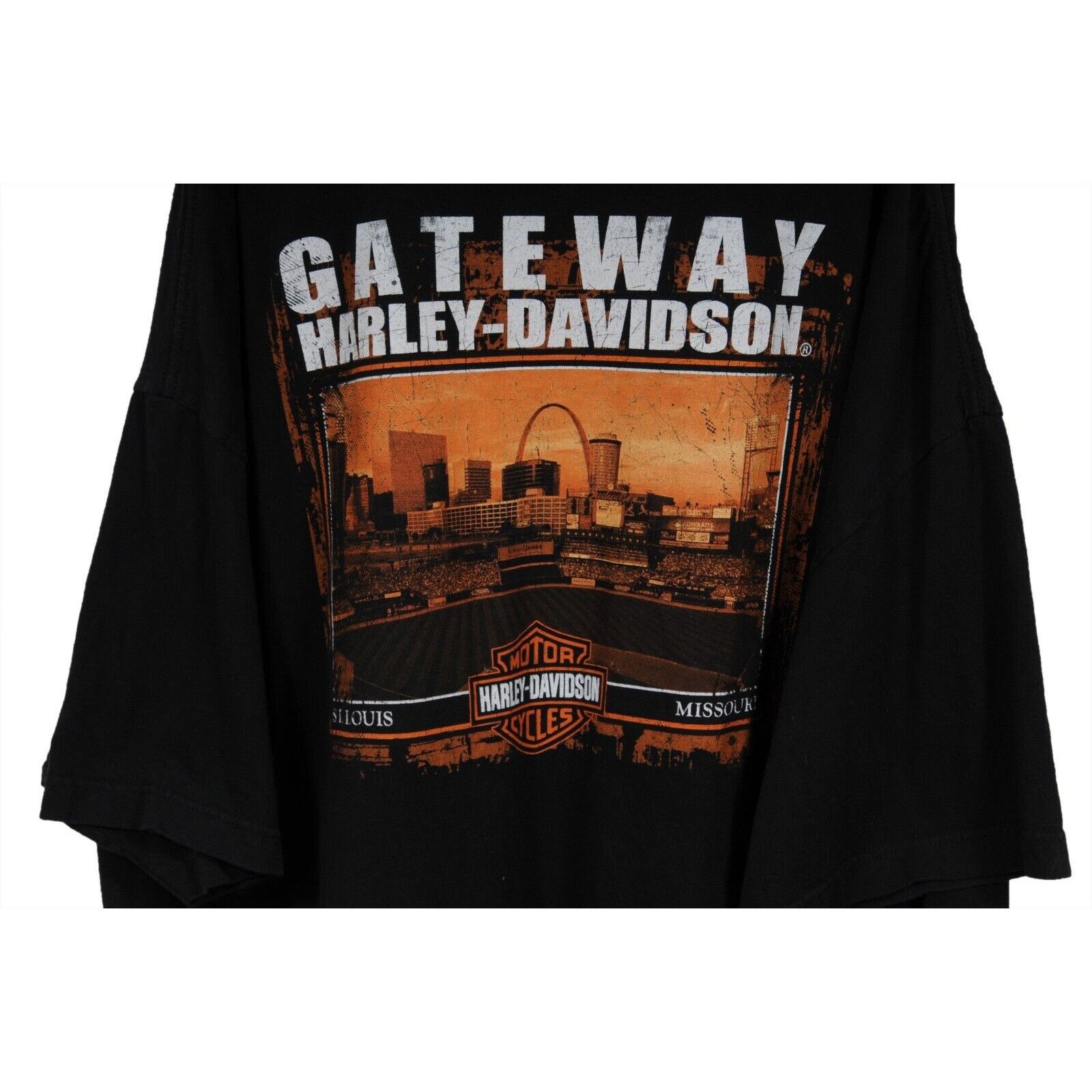 Harley Davidson 2000s Gateway St Louis Missouri Pocket T Shirt (3XL) - 02164 Size US XXL / EU 58 / 5 - 3 Thumbnail
