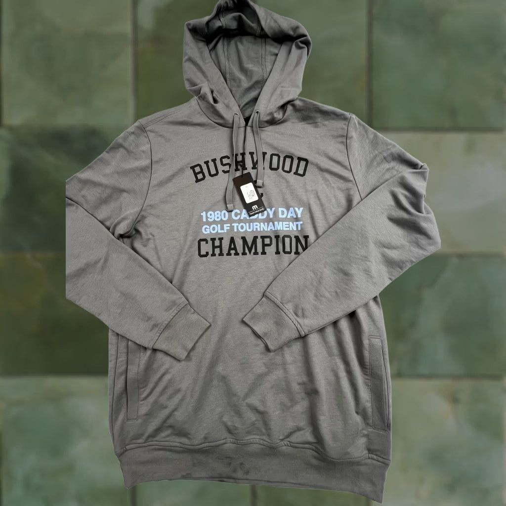TravisMathew Travis Mathew Hoodie Mens Medium Gray Bushwood Golf Graphic Pullover Sweatshirt Size US M / EU 48-50 / 2 - 1 Thumbnail