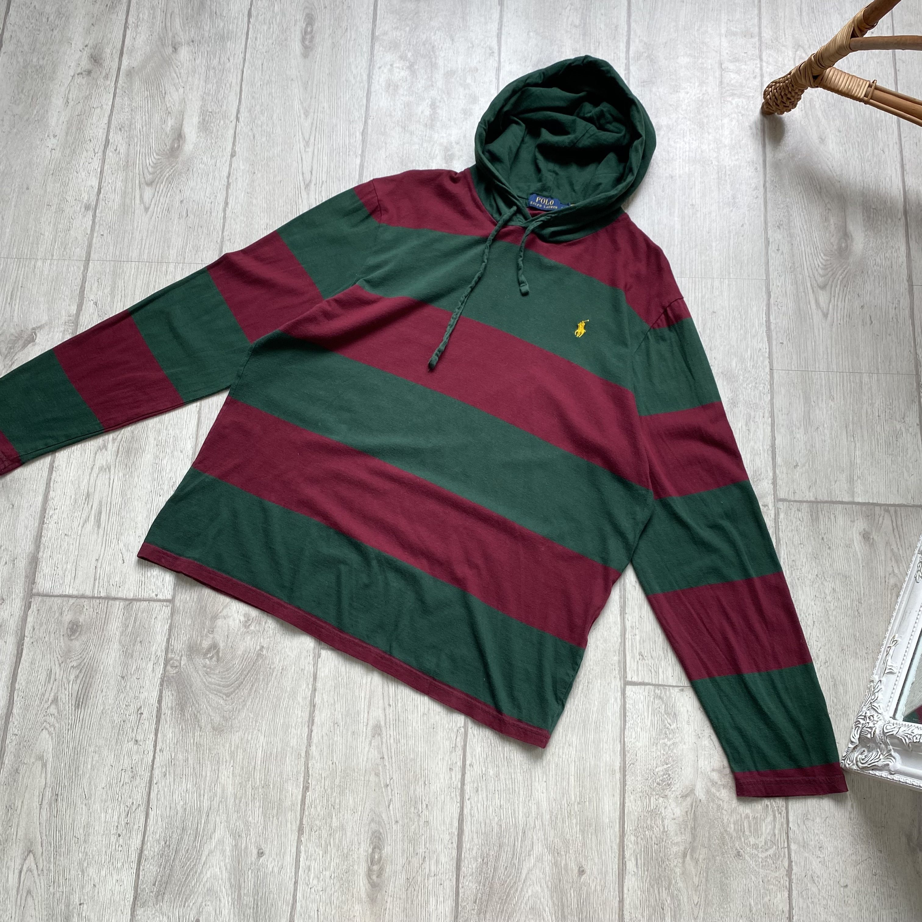 Polo Ralph Lauren 🏇🏼Polo Ralph Lauren Striped light hoodie long sleeve Size US L / EU 52-54 / 3 - 7 Thumbnail