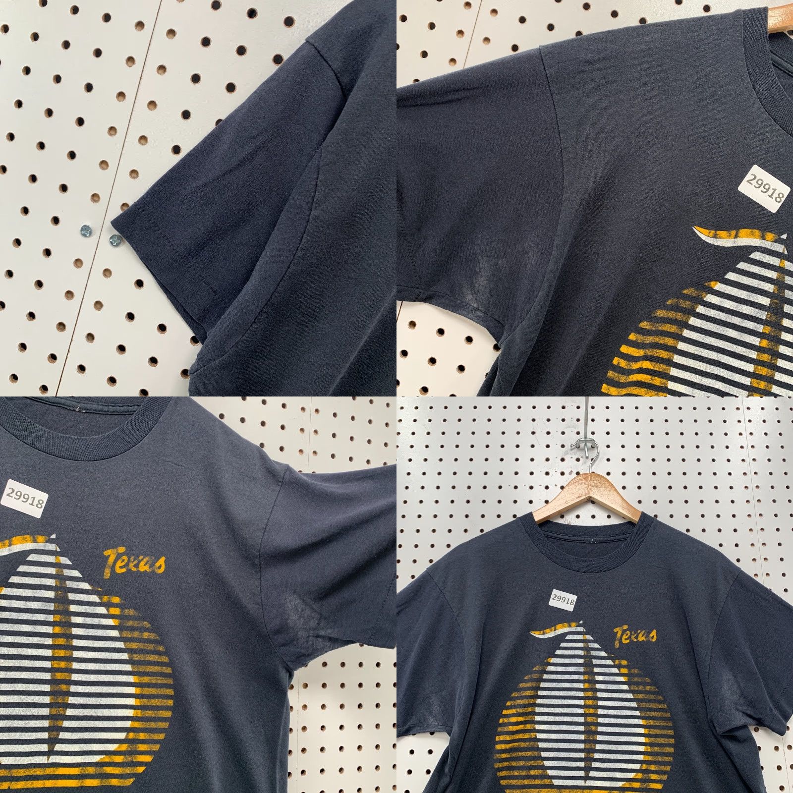 Vintage VINTAGE Sportswear Texas So Padre Island Shirt Mens L Black Cotton T-Shirt Crew Neck Short Sleeve Vintage 90s Theme: Texas Mens Size US L / EU 52-54 / 3 - 8 Thumbnail