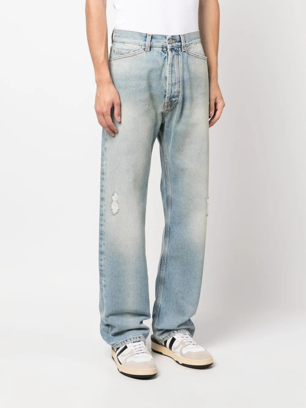 Palm Angels o1y0325 Denim Pant in Light Blue Size US 34 / EU 50 - 2 Thumbnail