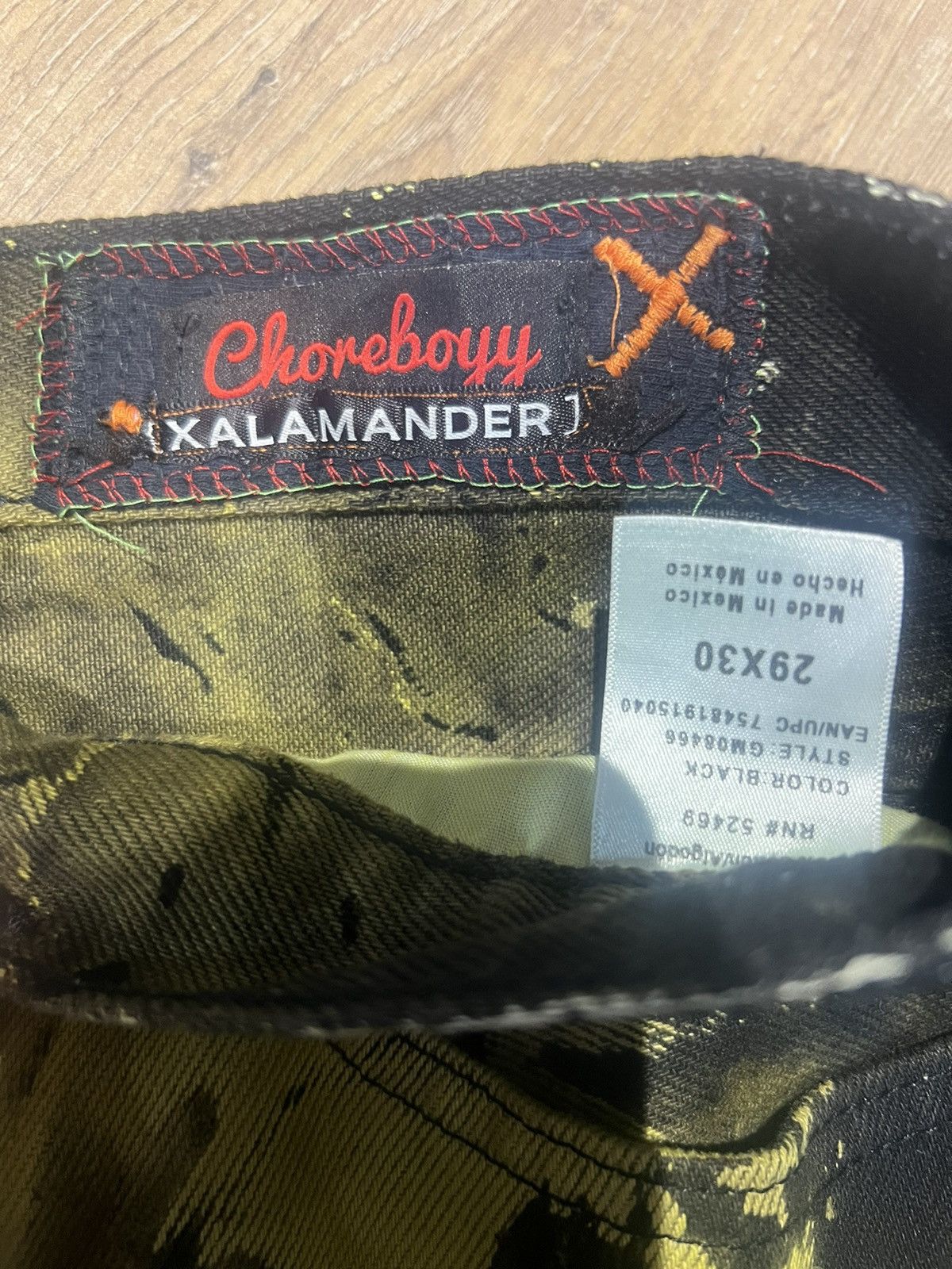 Designer Xxalamander X Choreboyy Thrasher Denim Size US 29 - 9 Thumbnail