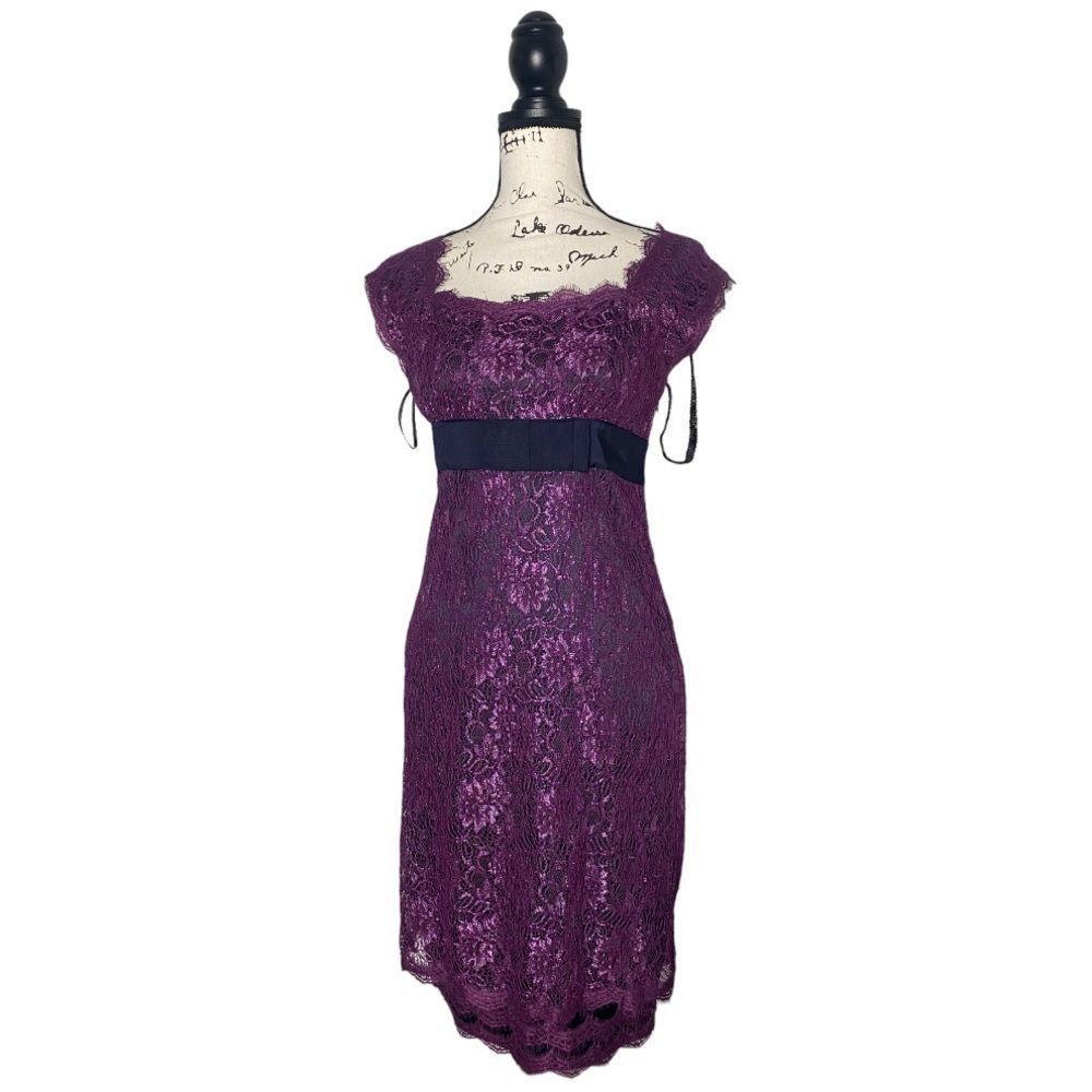 Ted Baker SZ 2 purple lace dress