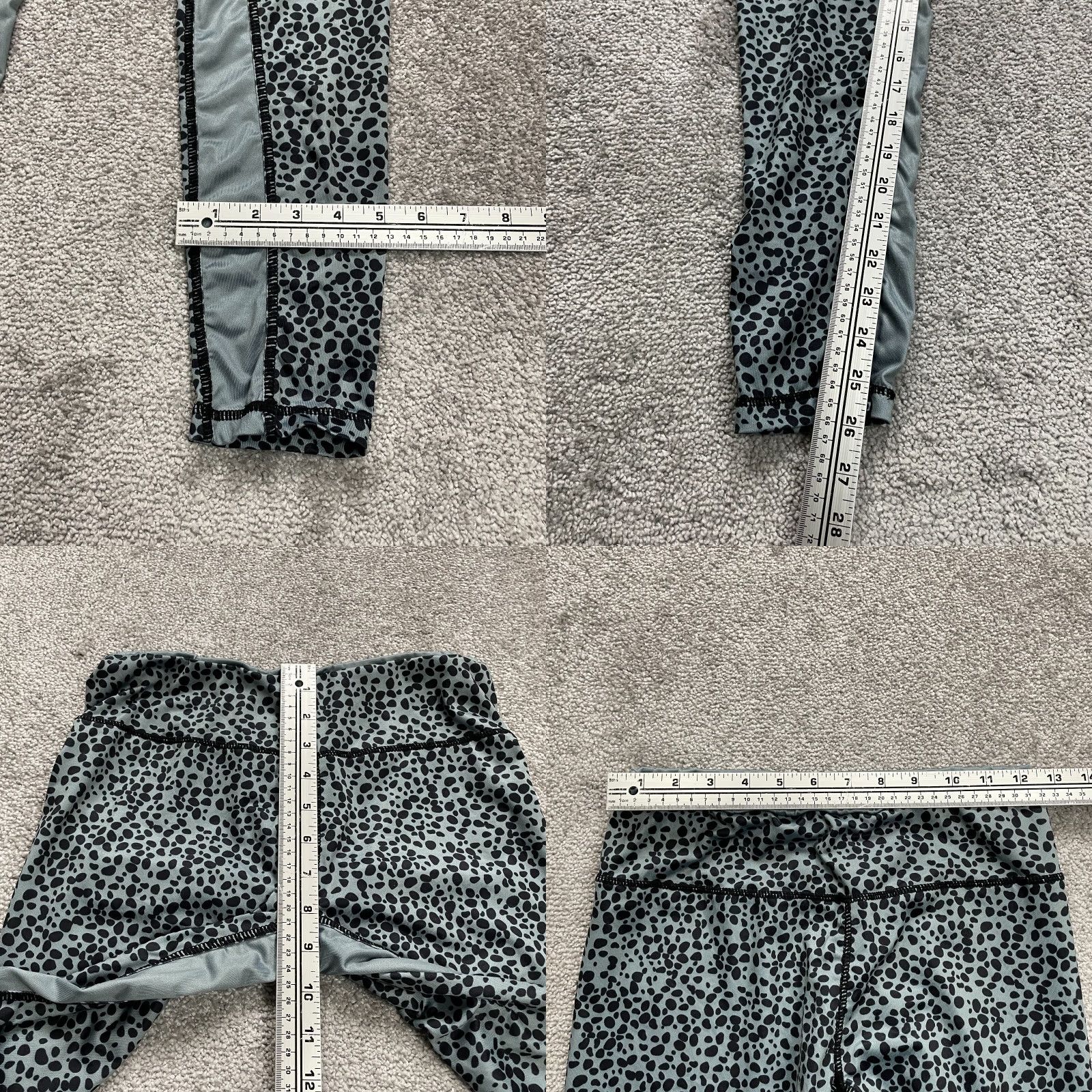 Shein Shein Compression Leggings Womens Medium Gray Leopard Black Active Yoga 26x26 Size 32" / US 10 / IT 46 - 8 Thumbnail