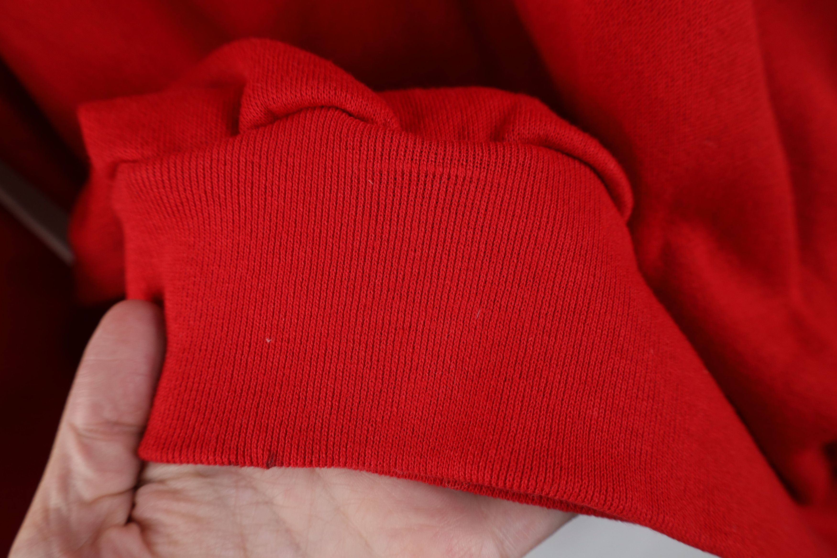 Vintage Vintage 90s Streetwear Raglan Crewneck Sweatshirt Red USA Size US L / EU 52-54 / 3 - 8 Thumbnail