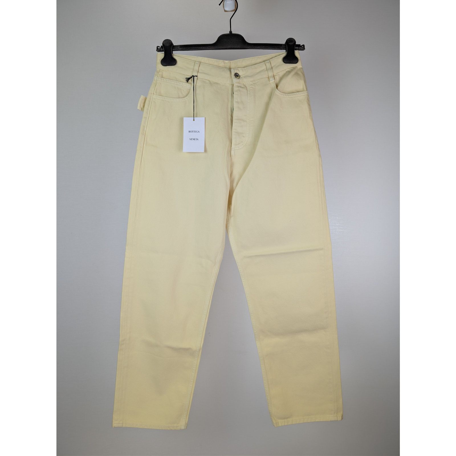 Bottega Veneta o1rshd1 Washed Coloured Denim Trousers Jean in Banana Size US 30 / EU 46 - 3 Thumbnail
