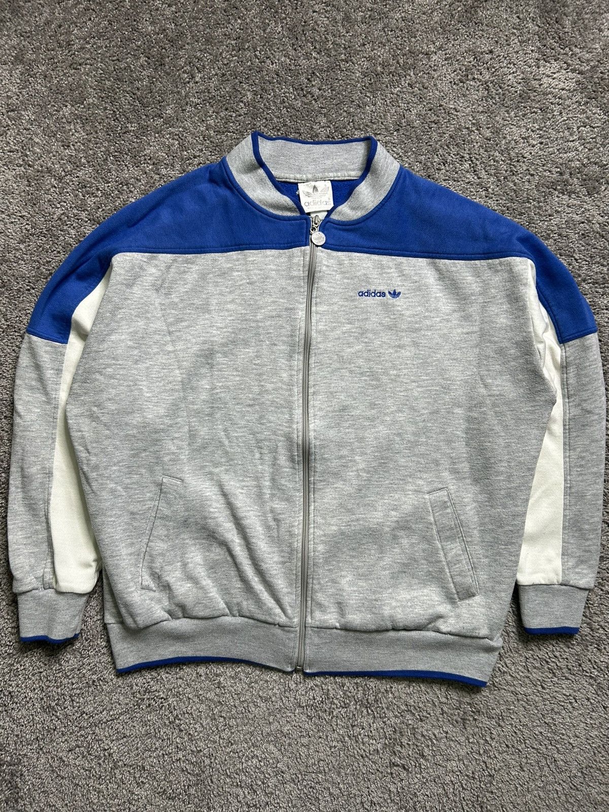 Adidas Vintage 60s/70s Adidas Tri Tone Track Jacket Size US L / EU 52-54 / 3 - 1 Thumbnail