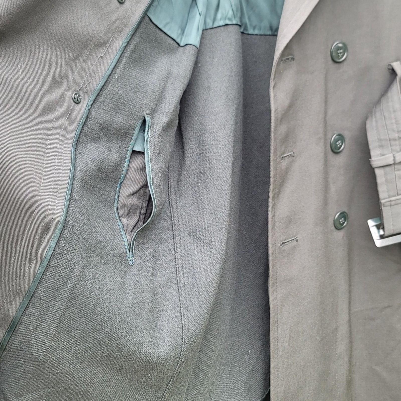 The Unbranded Brand Vtg US Army Wool Gabardine AG44 Military Overcoat Size US S / EU 44-46 / 1 - 5 Thumbnail