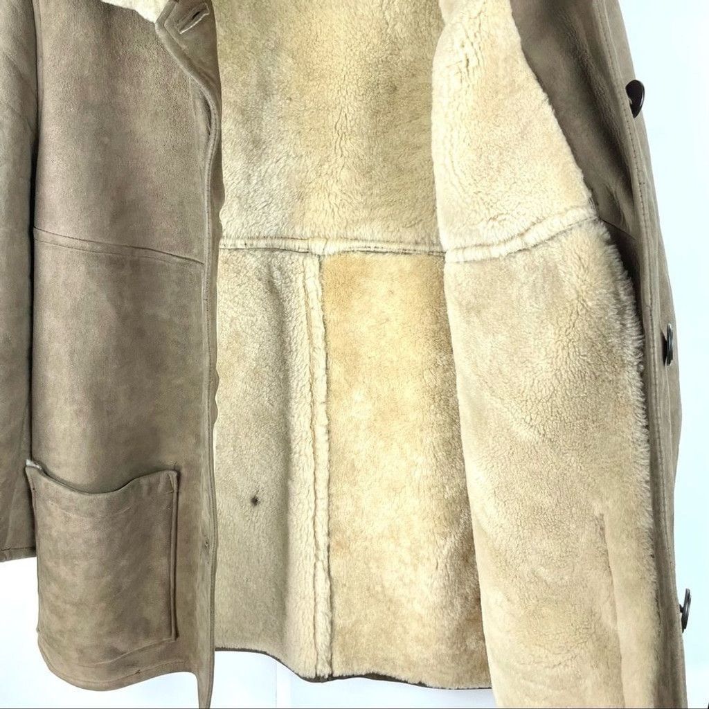 Other Gamulux Argentinian Sherpa Lined Nubuck Button-Up Coat M/L Size M / US 6-8 / IT 42-44 - 6 Thumbnail