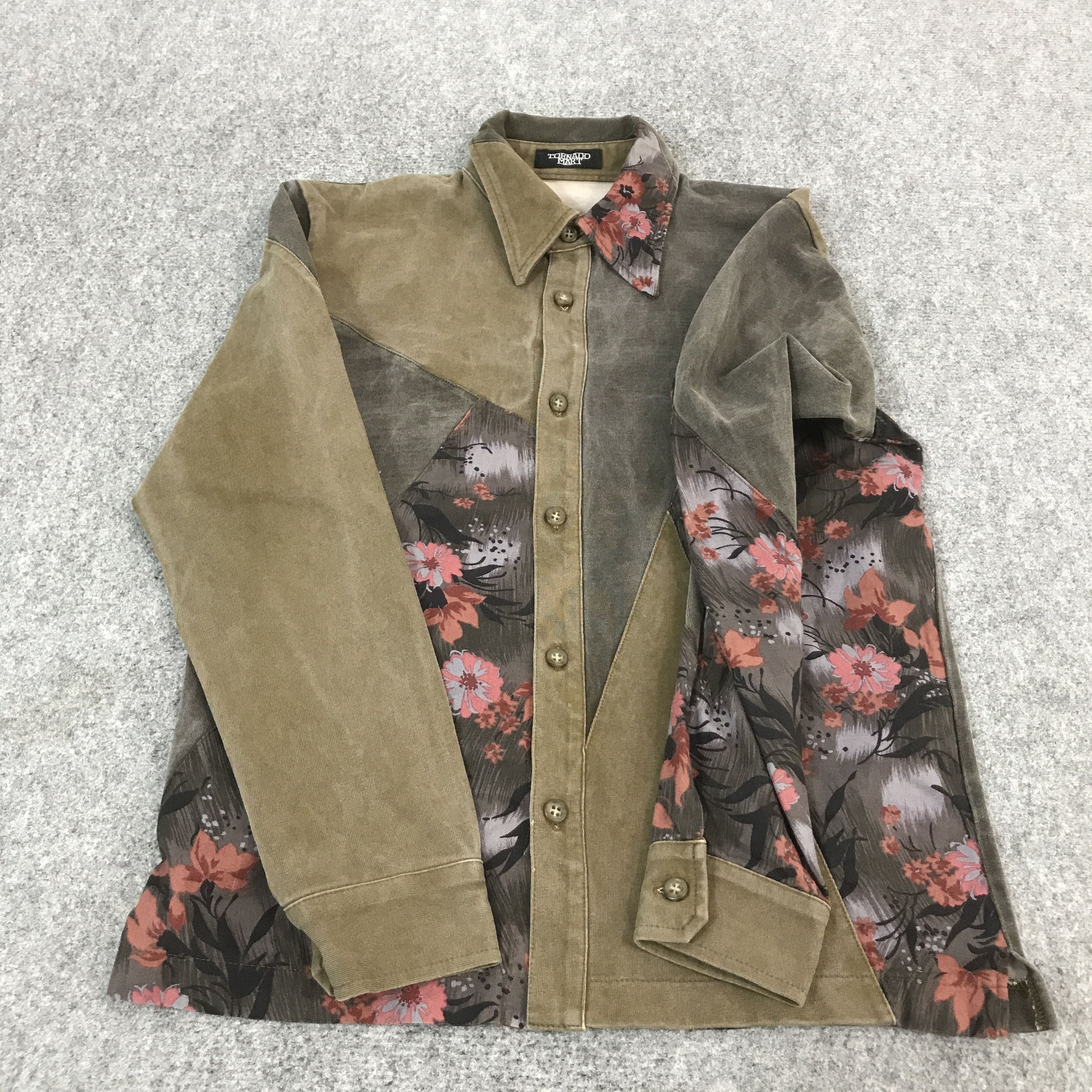 If Six Was Nine × Japanese Brand × Tornado Mart TORNADO MART JAPAN PATCHWORK RARE BUTTON UP SHIRTS Size US M / EU 48-50 / 2 - 8 Thumbnail