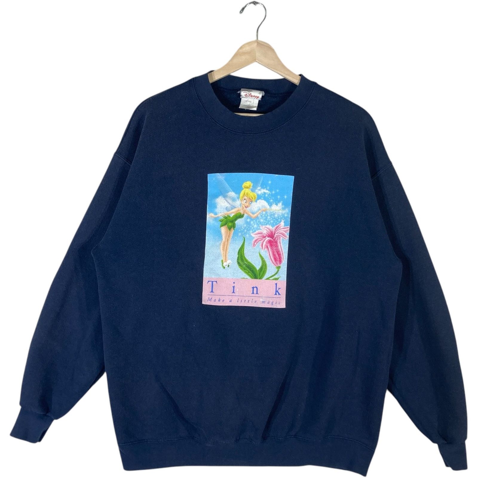 Disney Vintage Disney Tinker Bell "Make A Little Magic" Crewneck L Size US L / EU 52-54 / 3 - 1 Thumbnail