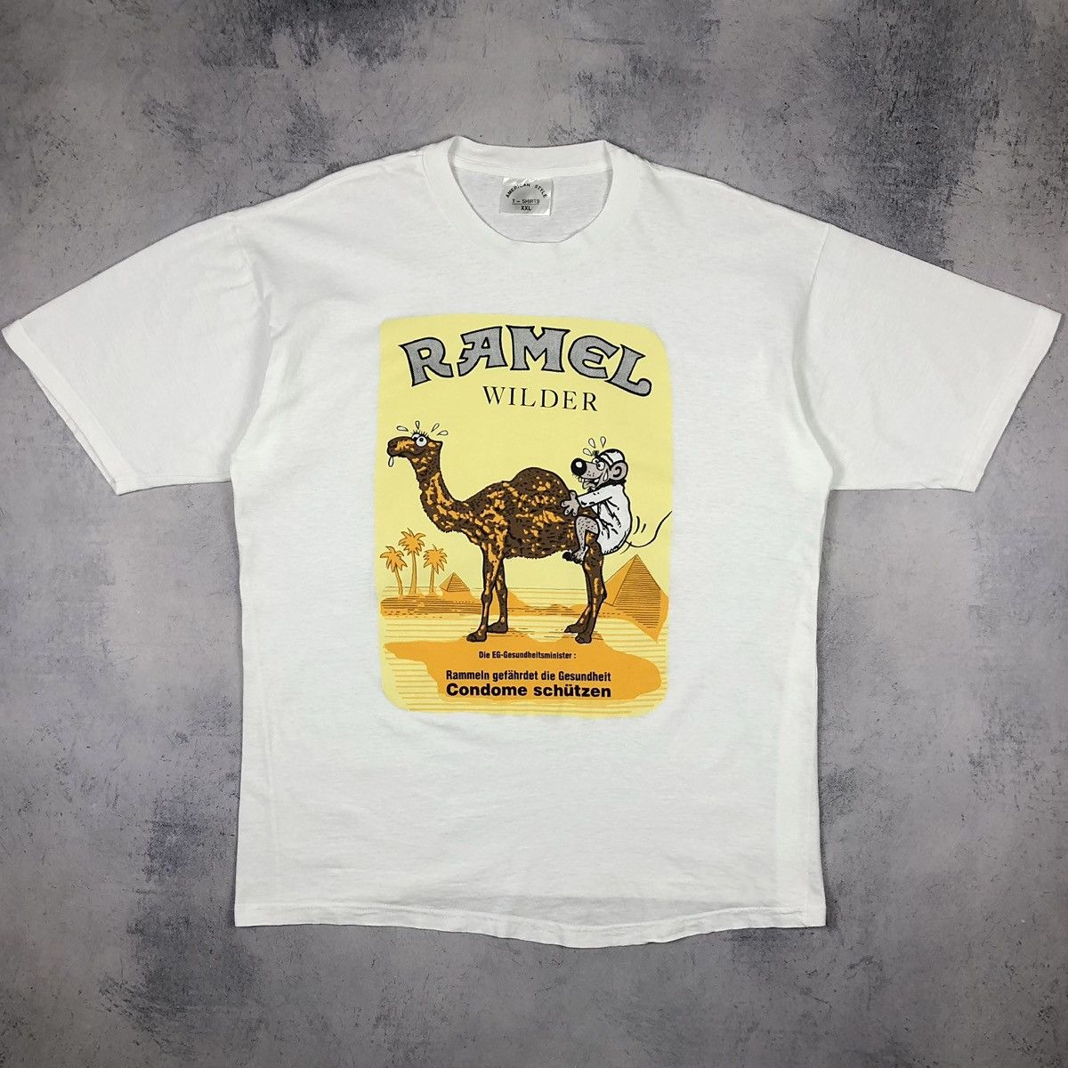 Vintage Camel Cigarettes parody Dirty Joke Tee Size US XXL / EU 58 / 5 - 2 Thumbnail