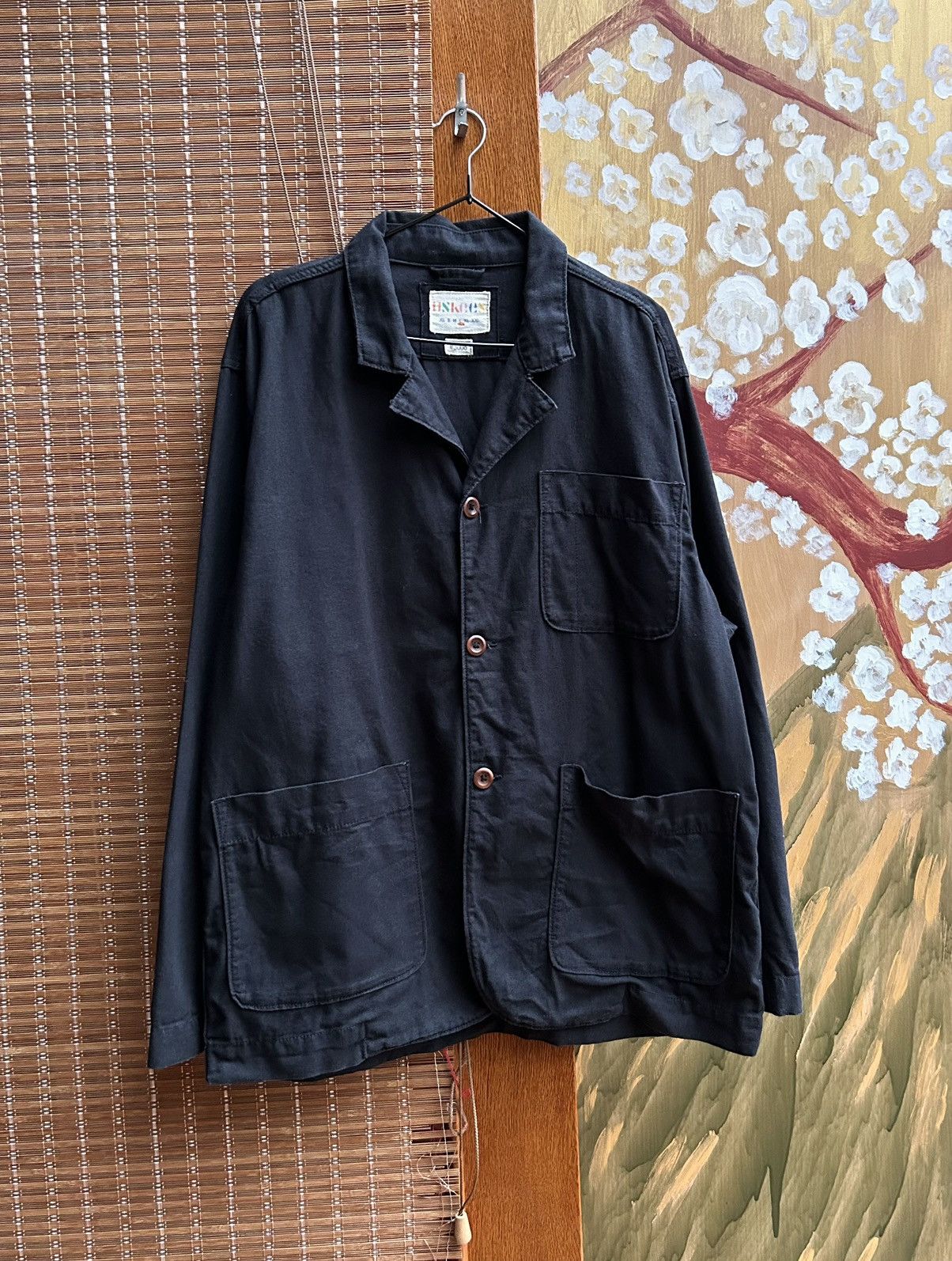 Vintage USKEES #3006 Unions Blazer Black Cotton Work Jacket Coverall Size US L / EU 52-54 / 3 - 1 Thumbnail