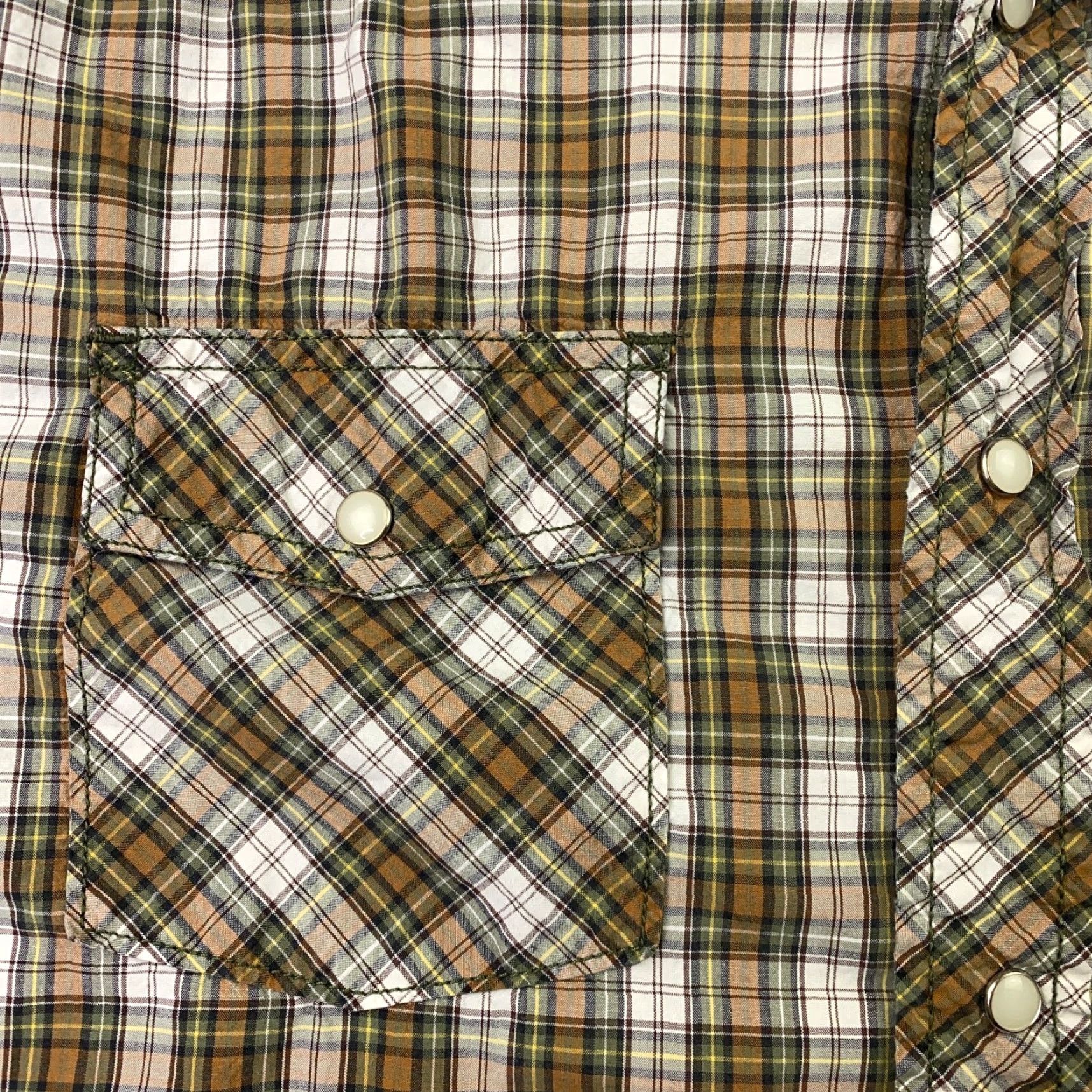 Route 66 VINTAGE Route 66 Brown Plaid Button-Up Shirt Large Mens Western Cowboy Snap Size US L / EU 52-54 / 3 - 3 Thumbnail