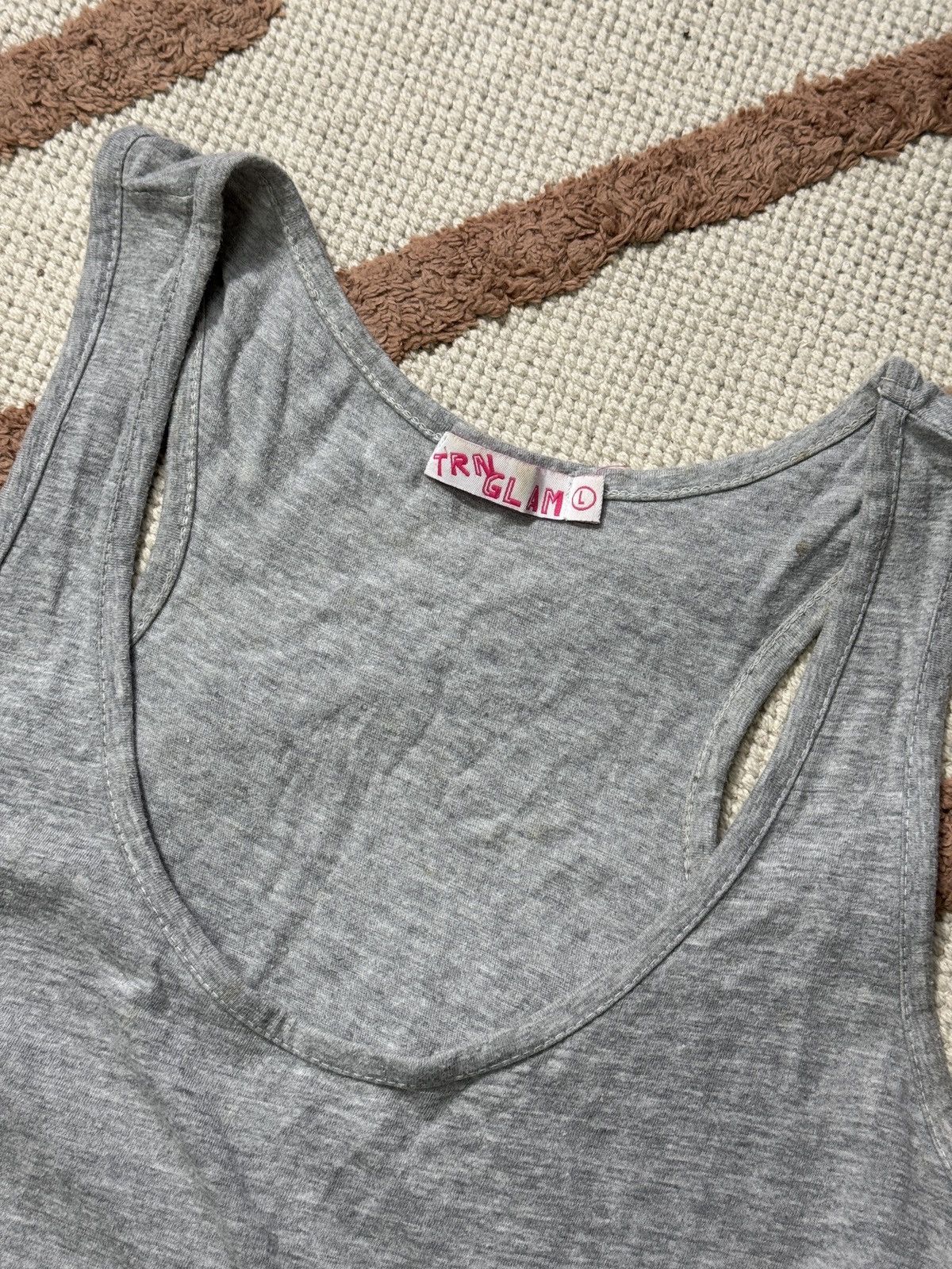 Vintage VINTAGE GLAMOUR HUMOUR TANK TOP Size L / US 10 / IT 46 - 4 Thumbnail