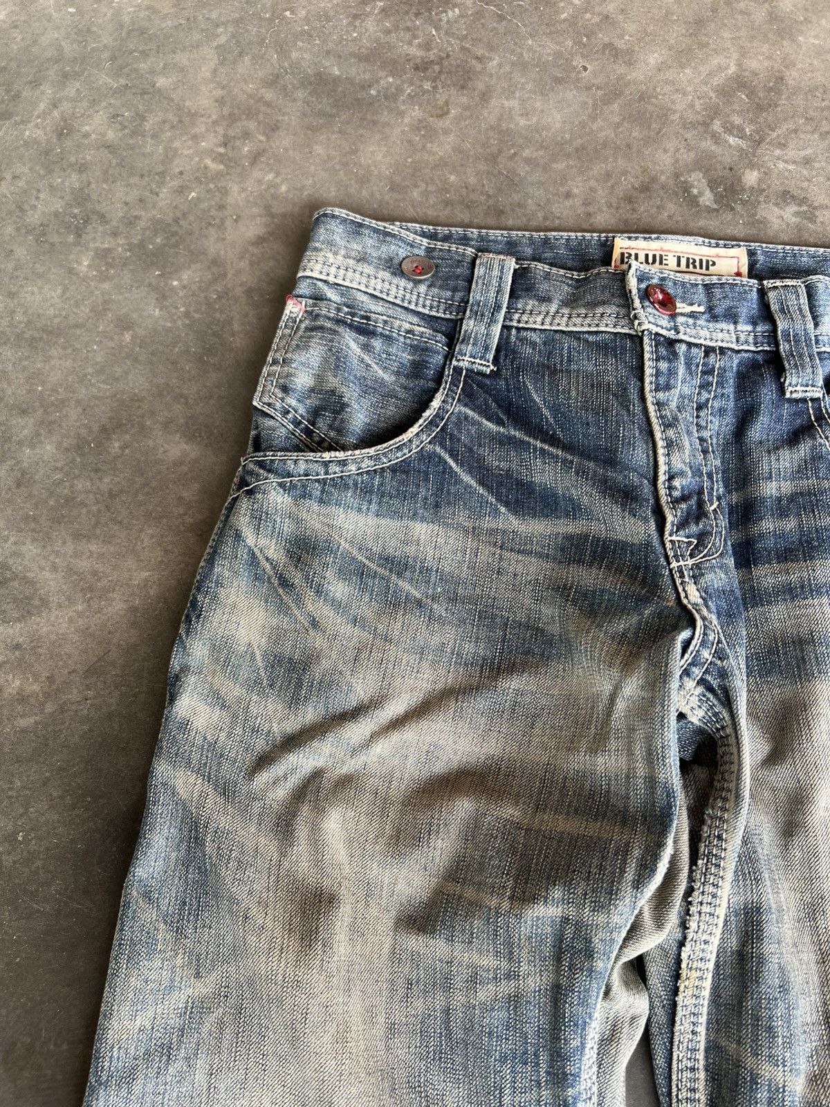 Edwin 💥Flare💥Edwin 503 Blue Trip Backle Back Jean Size US 30 / EU 46 - 11 Thumbnail