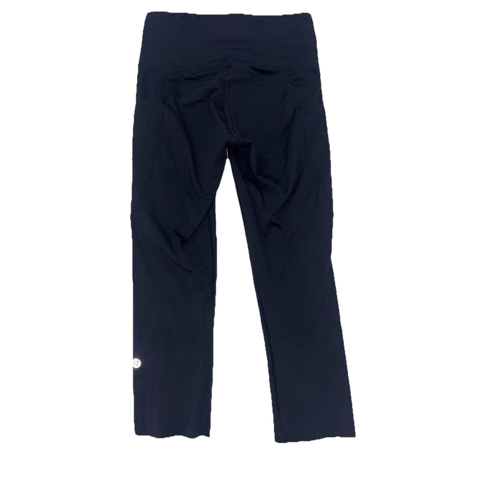 Lululemon Lululemon Women's Leggings Size 4 Black Cropped Pockets Size 27" / US 4 / IT 40 - 6 Thumbnail