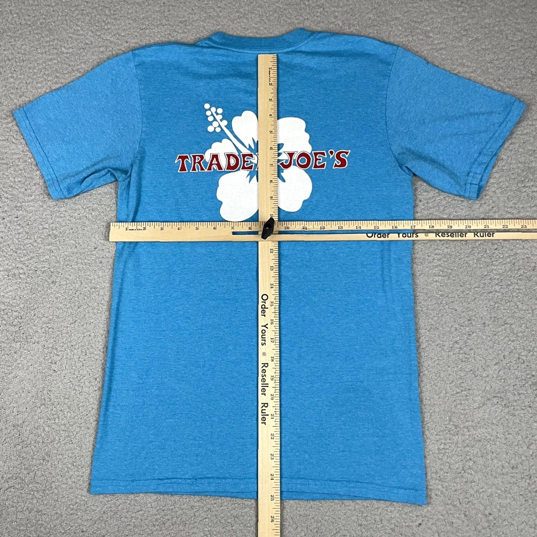 Vintage VINTAGE Trader Joe's Shirt Unisex Adults S Teal Blue Logo Hibiscus Size US S / EU 44-46 / 1 - 6 Thumbnail