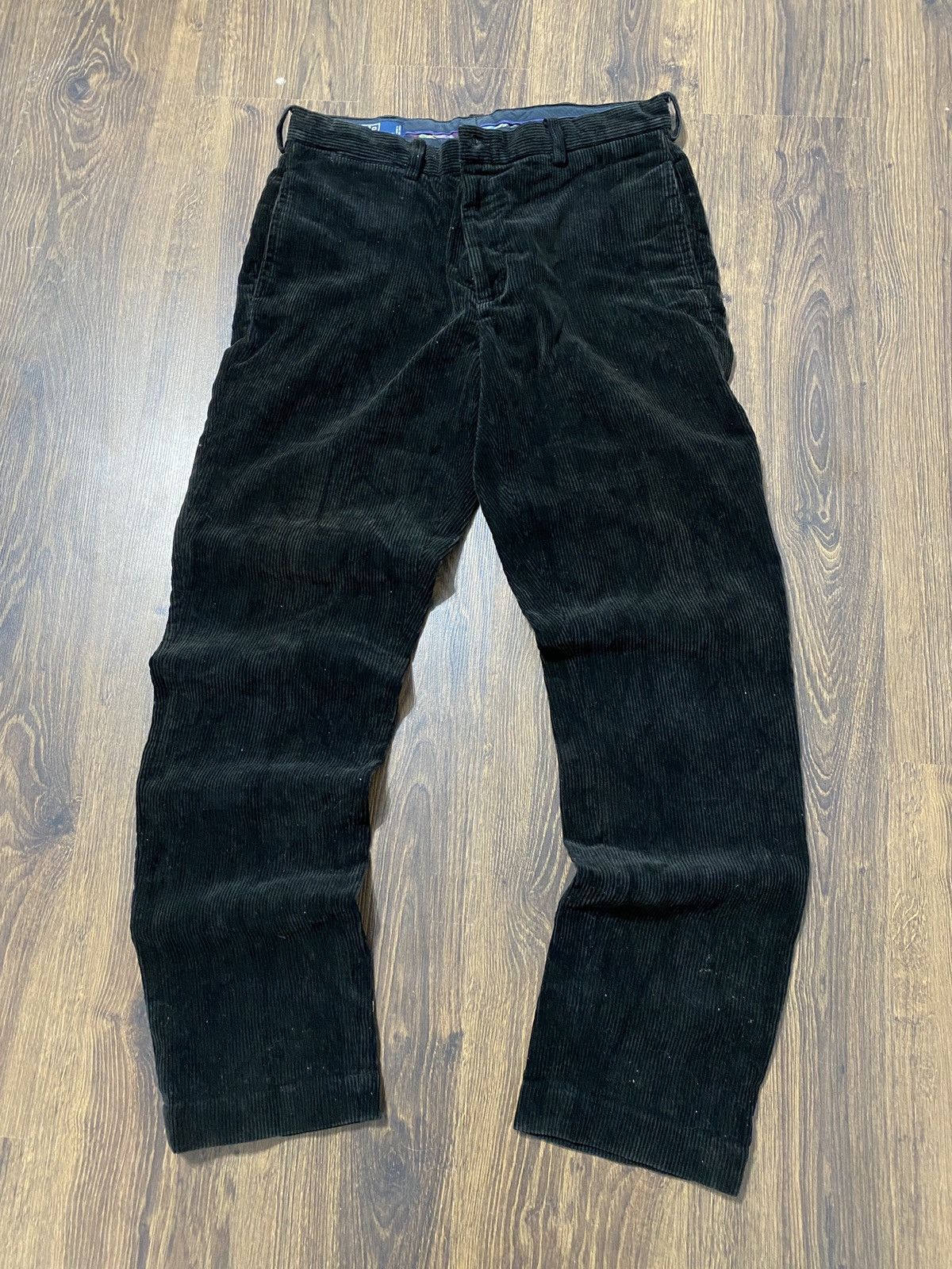 Polo Ralph Lauren Polo Ralph lauren 90s Corduroy velvet pants black Y2k Size US 34 / EU 50 - 1 Thumbnail