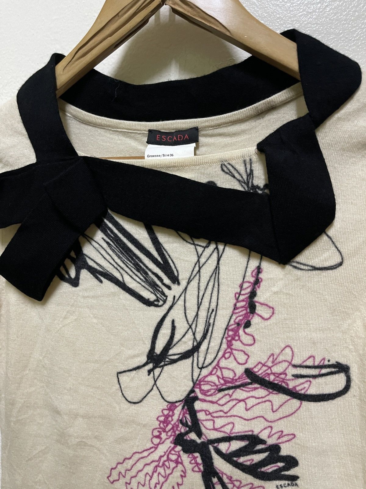 Escada Escada Wool T Shirt Size XS / US 0-2 / IT 36-38 - 6 Thumbnail