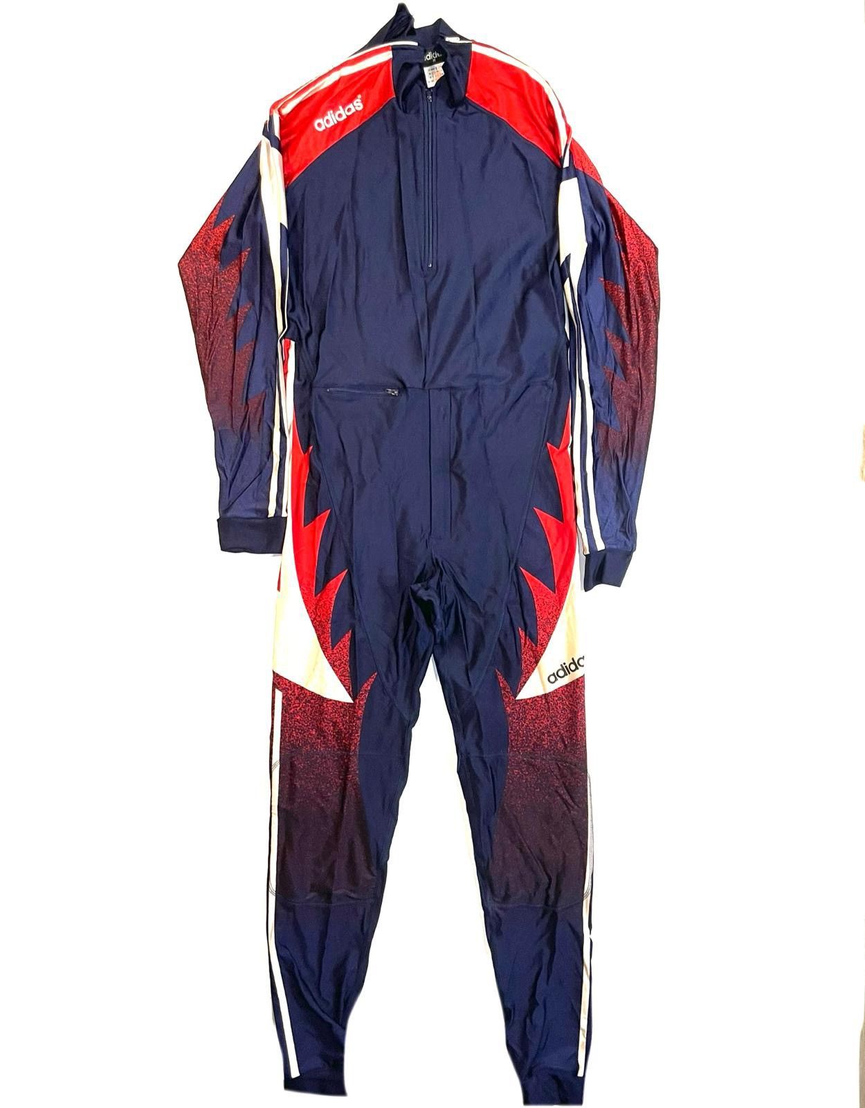 Adidas Adidas 90s jumpsuit vintage sportswear retro tracksuit Size US 36 / EU 52 - 1 Thumbnail