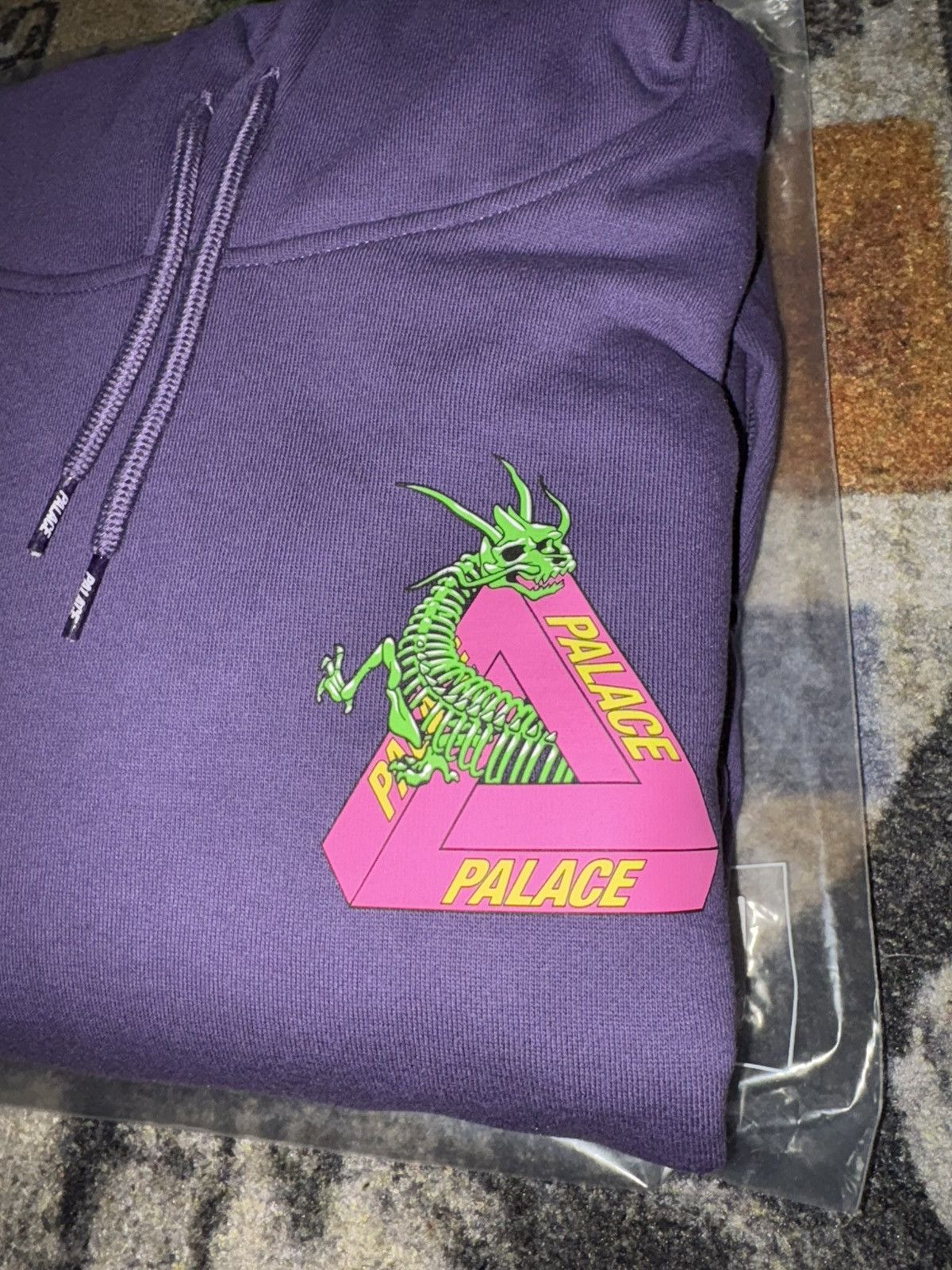 Palace Palace Dragon Bones Tri Ferg Hoodie Purple Size US XL / EU 56 / 4 - 3 Thumbnail