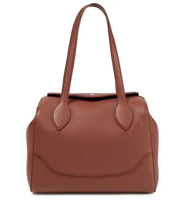 Loro Piana New LORO PIANA Sesia Happy Day Brown Leather Shoulder Bag Size ONE SIZE - 1 Thumbnail
