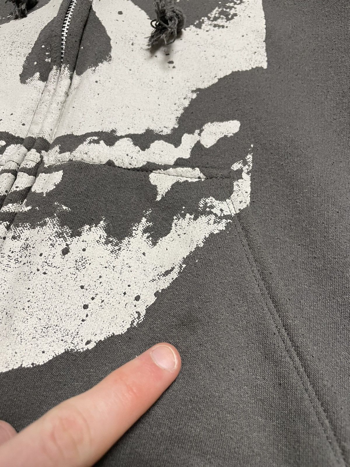 Misfits Misfits Big Logo Oversized Zip-Up Hoodie Y2K Rock Band Punk Size US L / EU 52-54 / 3 - 7 Thumbnail