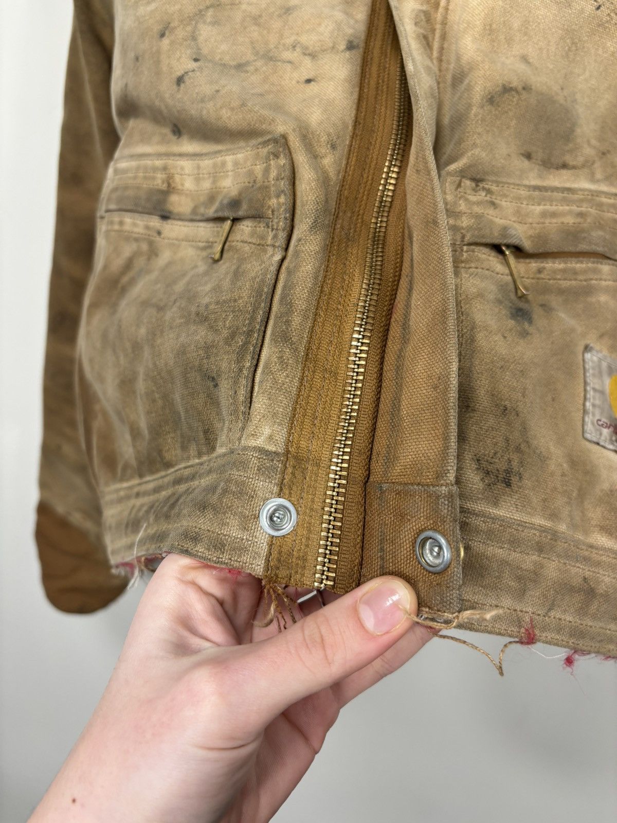 Carhartt Vintage Carhartt Hype Faded Distressed Boxy Cropped Jacket Size US L / EU 52-54 / 3 - 11 Thumbnail