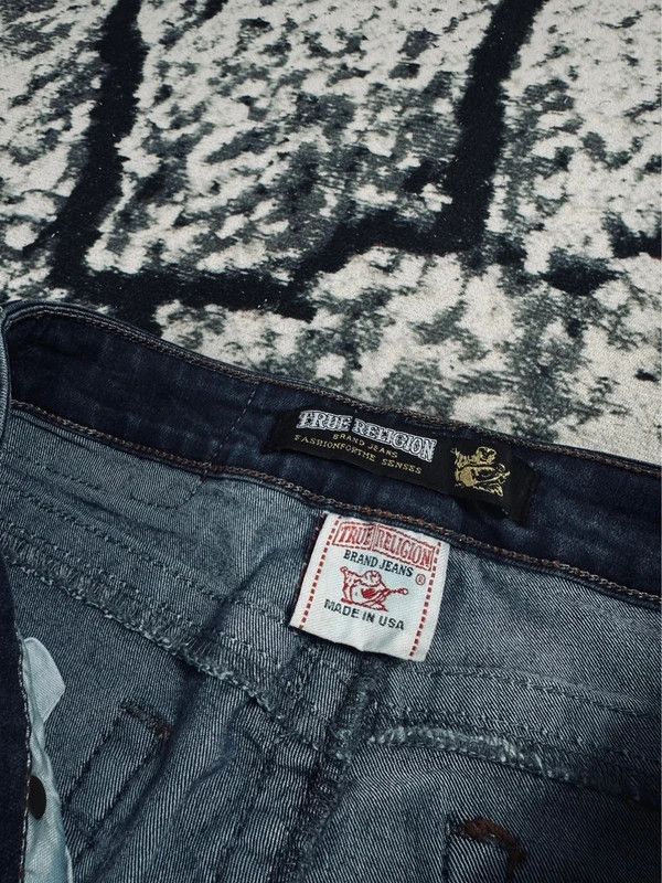 True Religion Vintage True Religion jeans pants navy blue usa logo M 29 Size 29" - 4 Thumbnail