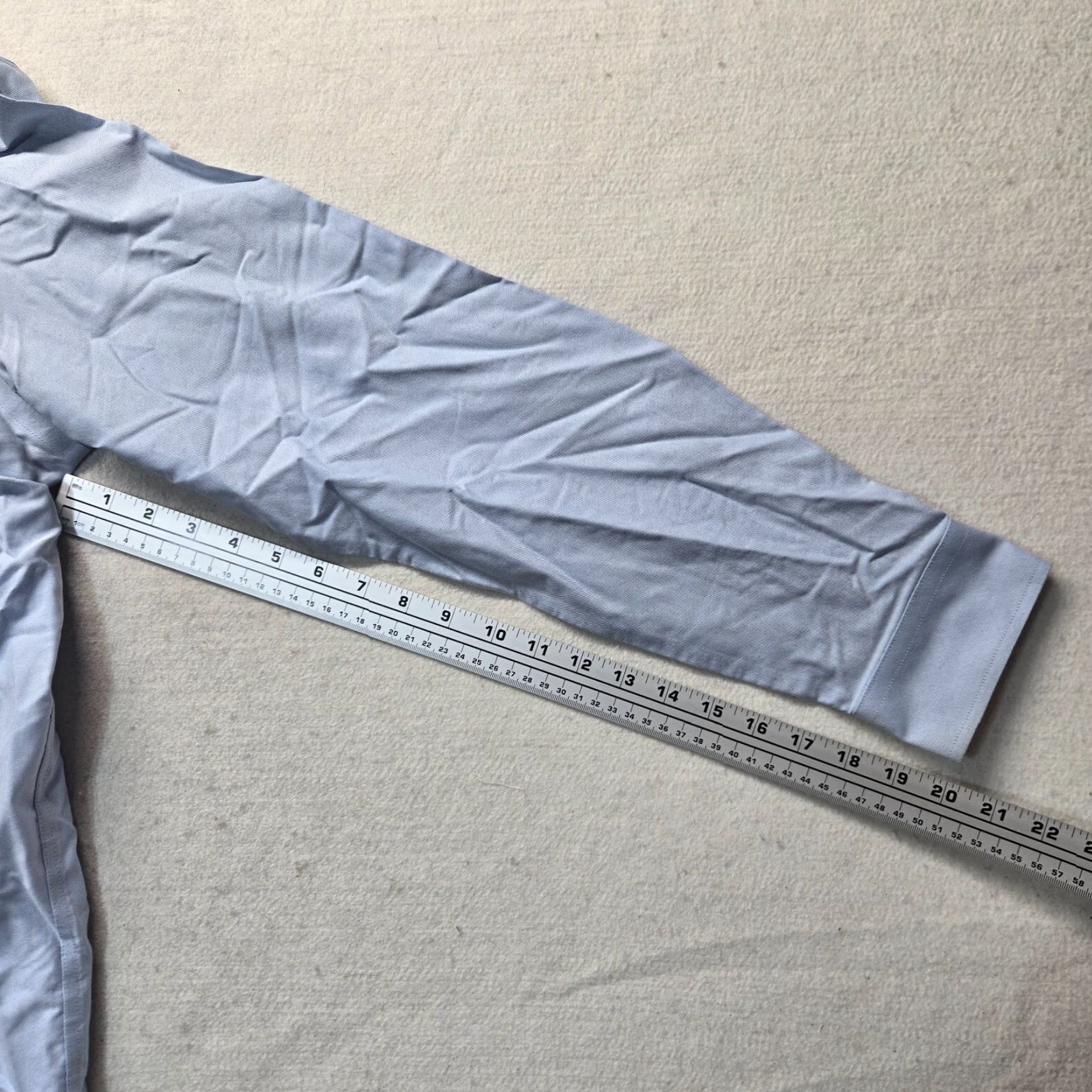 Eddie Bauer Eddie Bauer Dress Shirt Mens Large Blue Wrinkle Free Button Up Regular fit Solid Size 42R - 5 Thumbnail