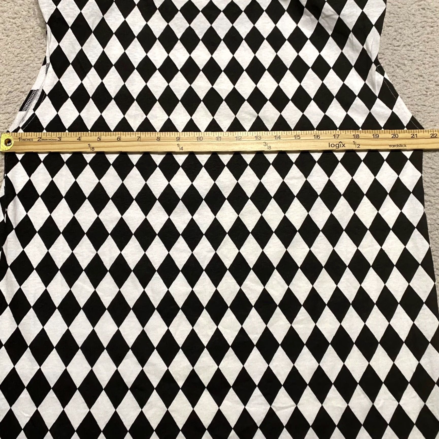 Karl Lagerfeld Karl Lagerfeld x Kenneth Ize Womens Tank Top Embroidered Plaid Sleeveless Black L Top Size L / US 10 / IT 46 - 7 Thumbnail