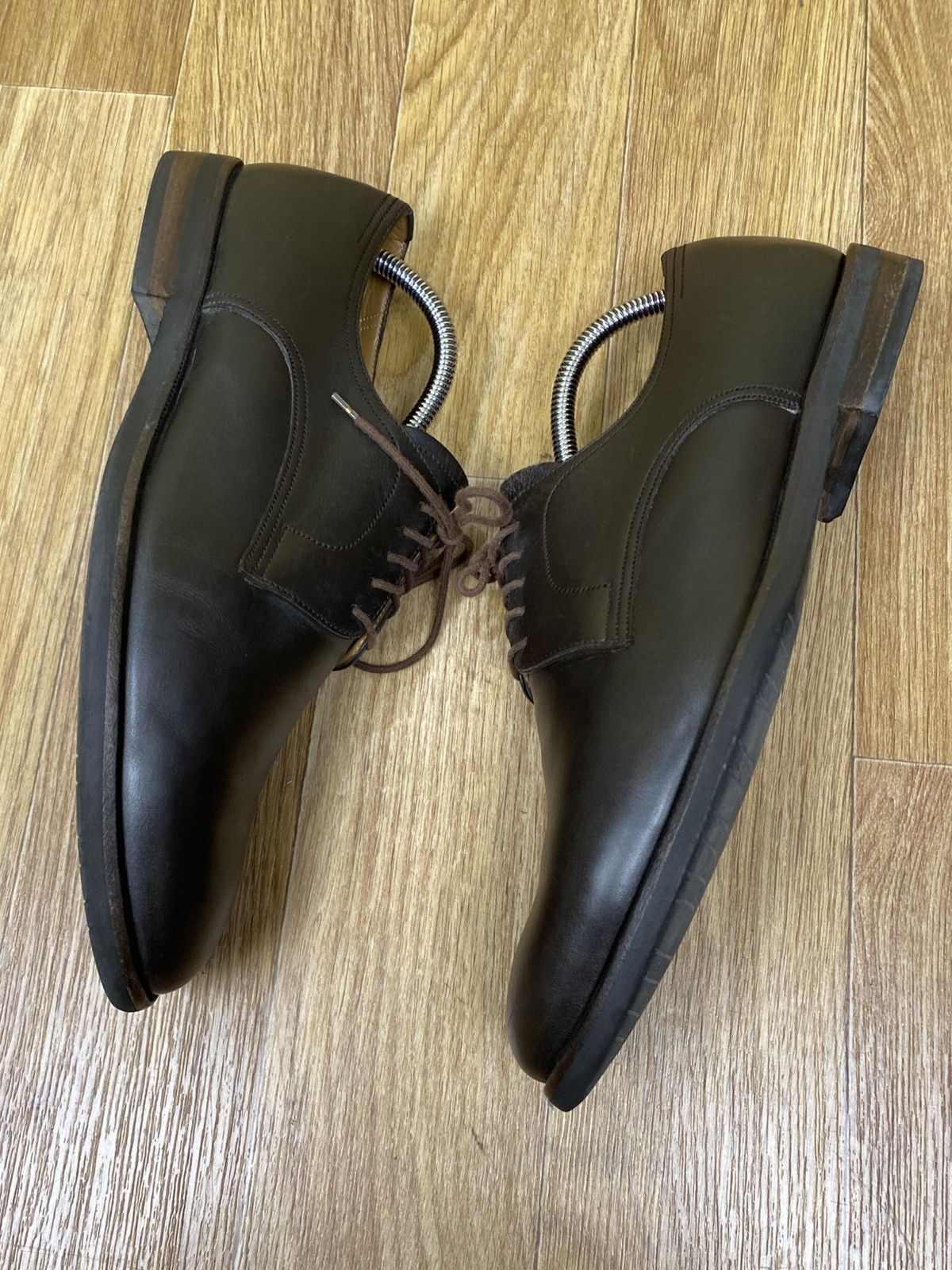 Bally Bally Brown Leather Swiss Made Derby Shoes Size US 10 / EU 43 - 3 Thumbnail