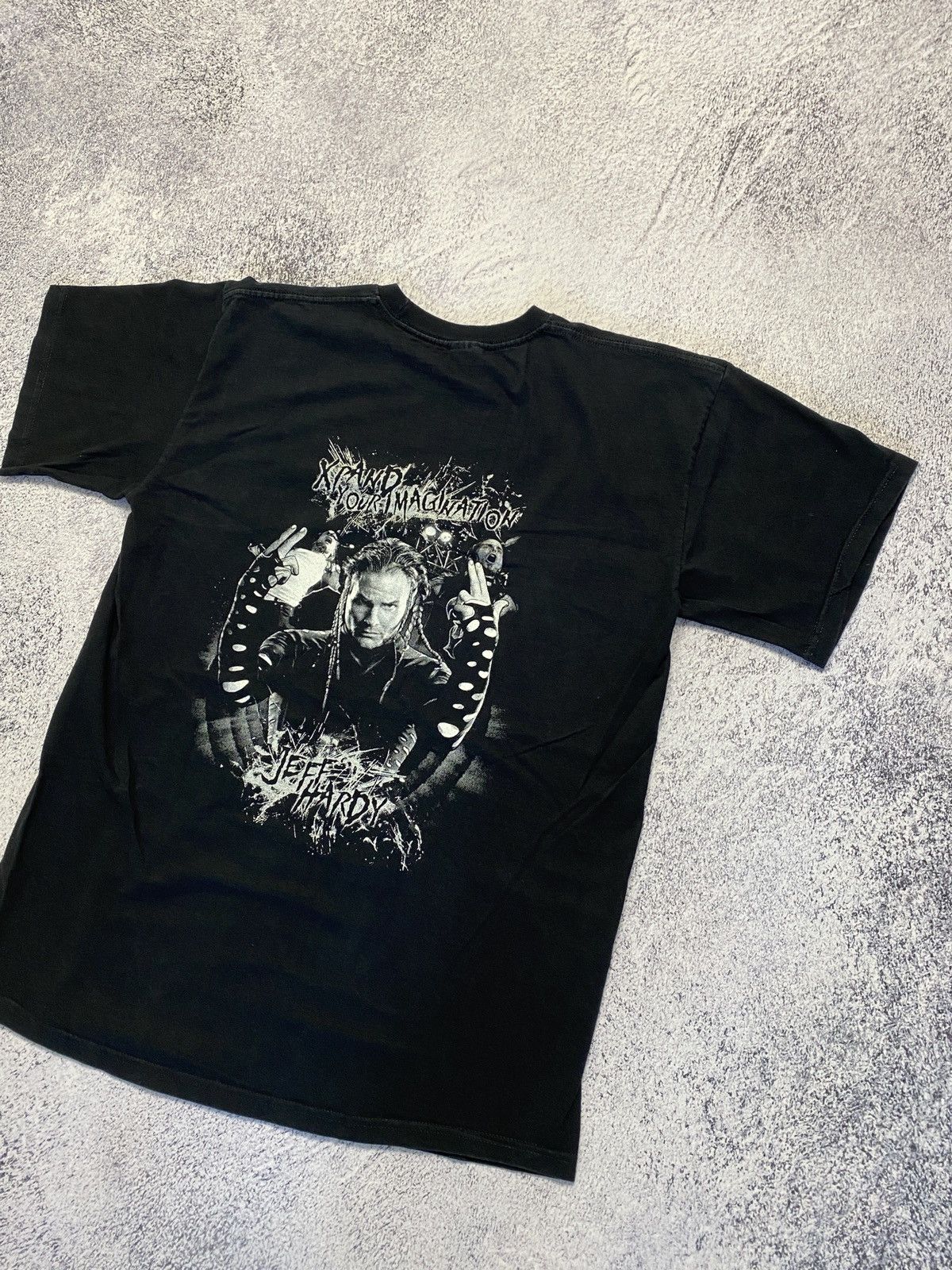 Vintage × WWE Jeff Hardy Wrestling Xpand Your Imagination Vintage T Shirt Size US L / EU 52-54 / 3 - 8 Thumbnail