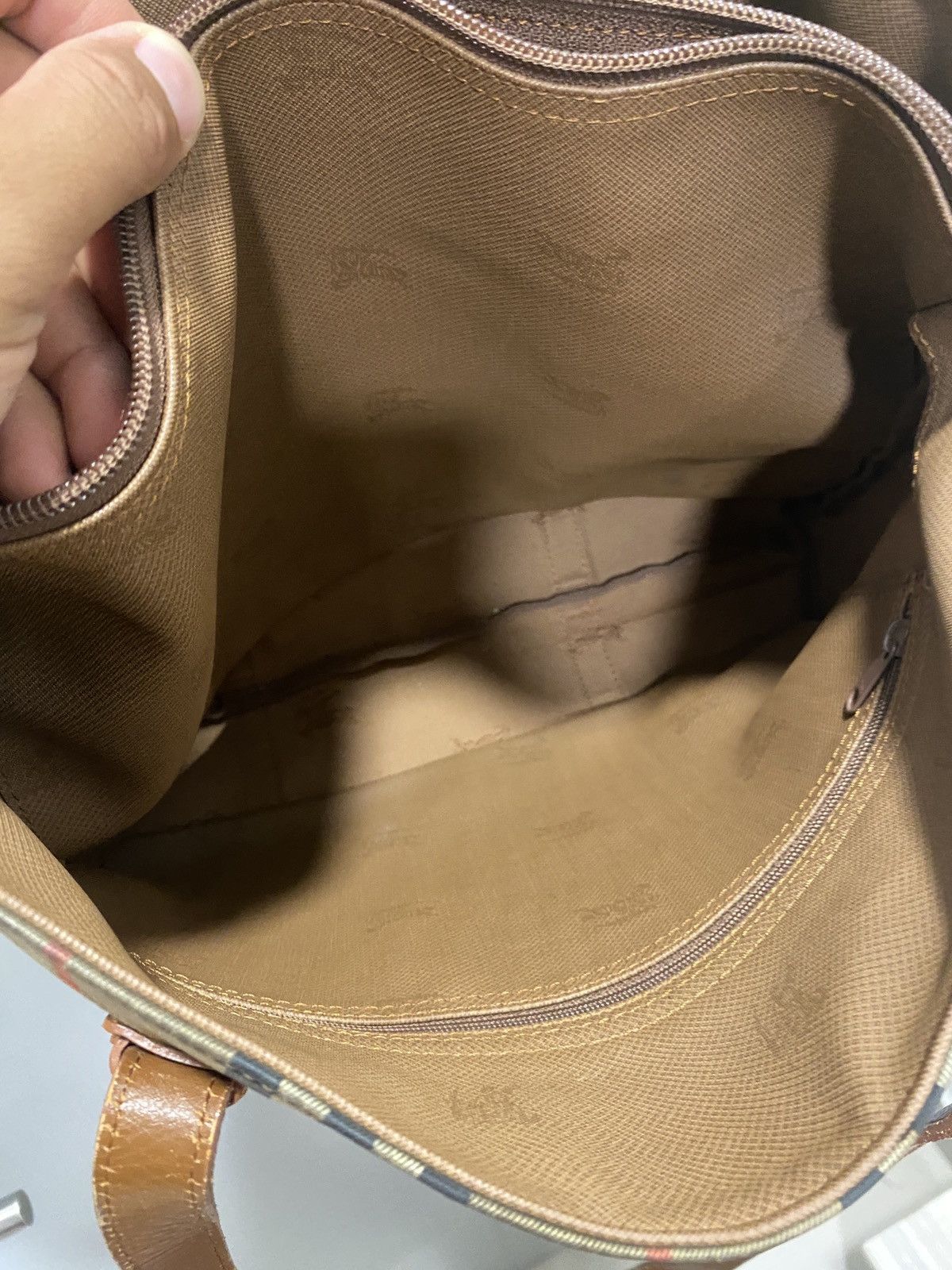 Burberry Vintage Burberry Haymarket Nova Check Tote bag Size ONE SIZE - 10 Thumbnail