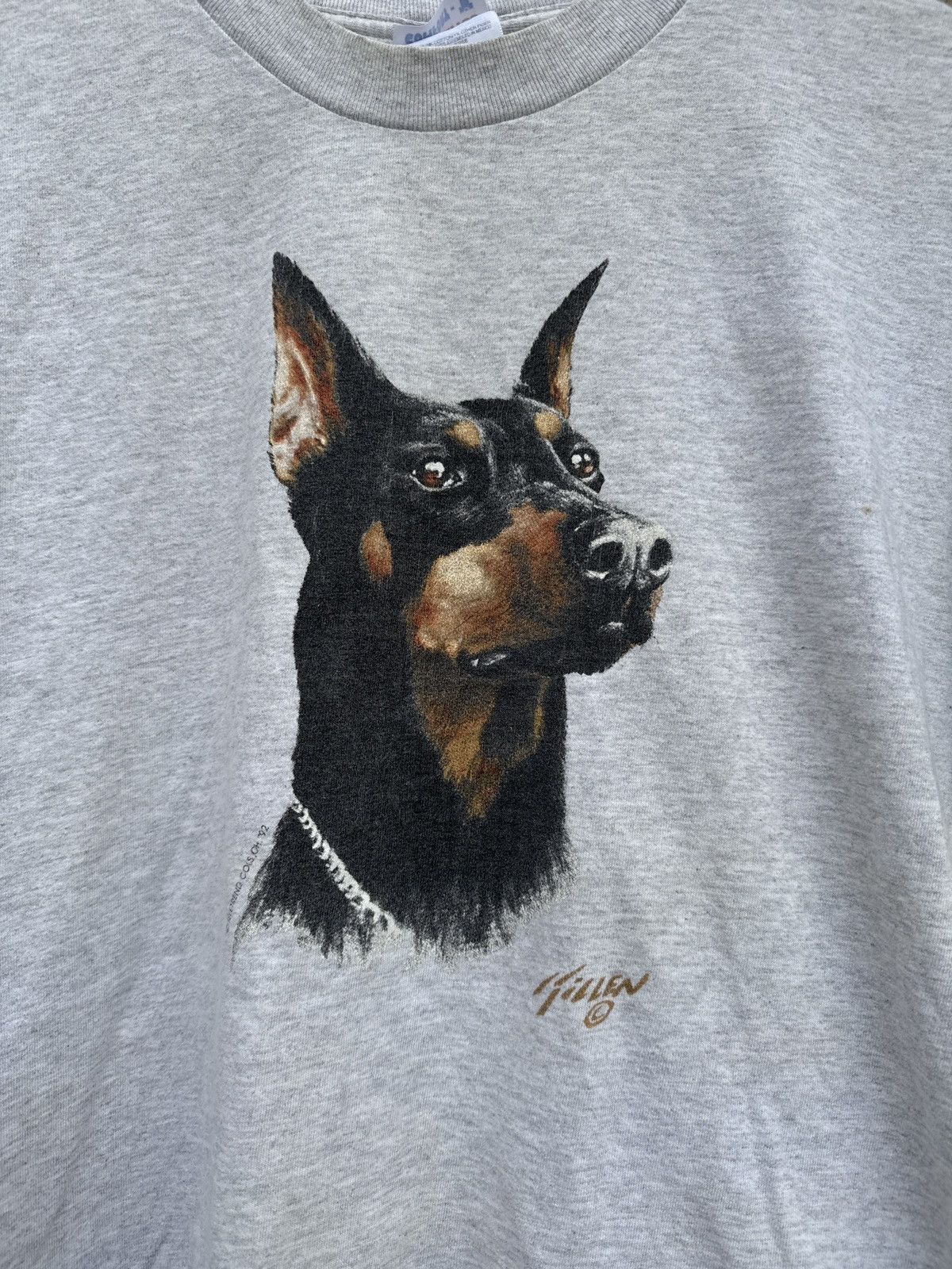 Unsound Rags Rare Vintage Doberman Pinscher Dog graphic tee size M Size US M / EU 48-50 / 2 - 3 Thumbnail