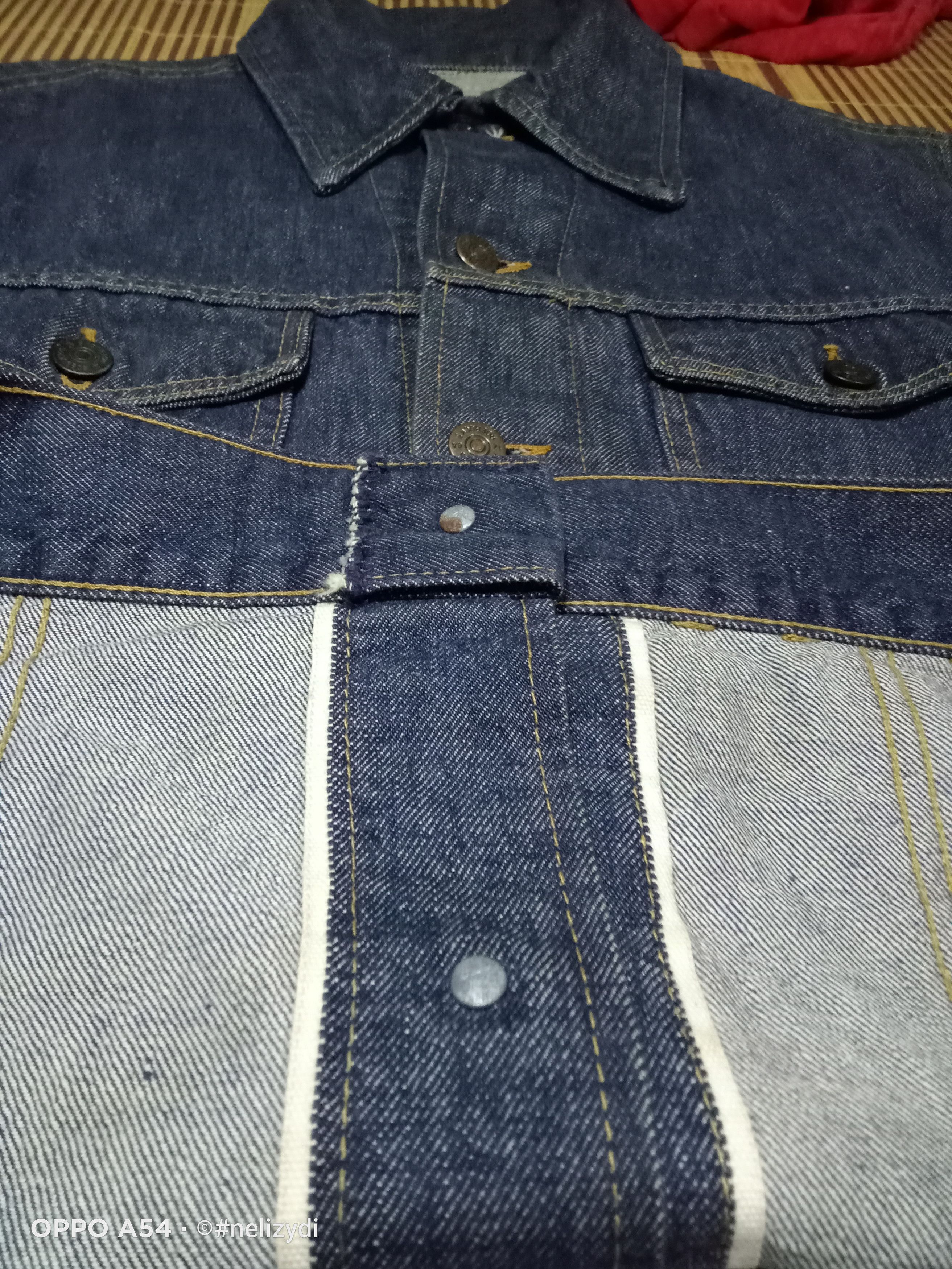 Vintage ROEBUCKS SELVEDGE DENIM JACKET Size US L / EU 52-54 / 3 - 6 Thumbnail